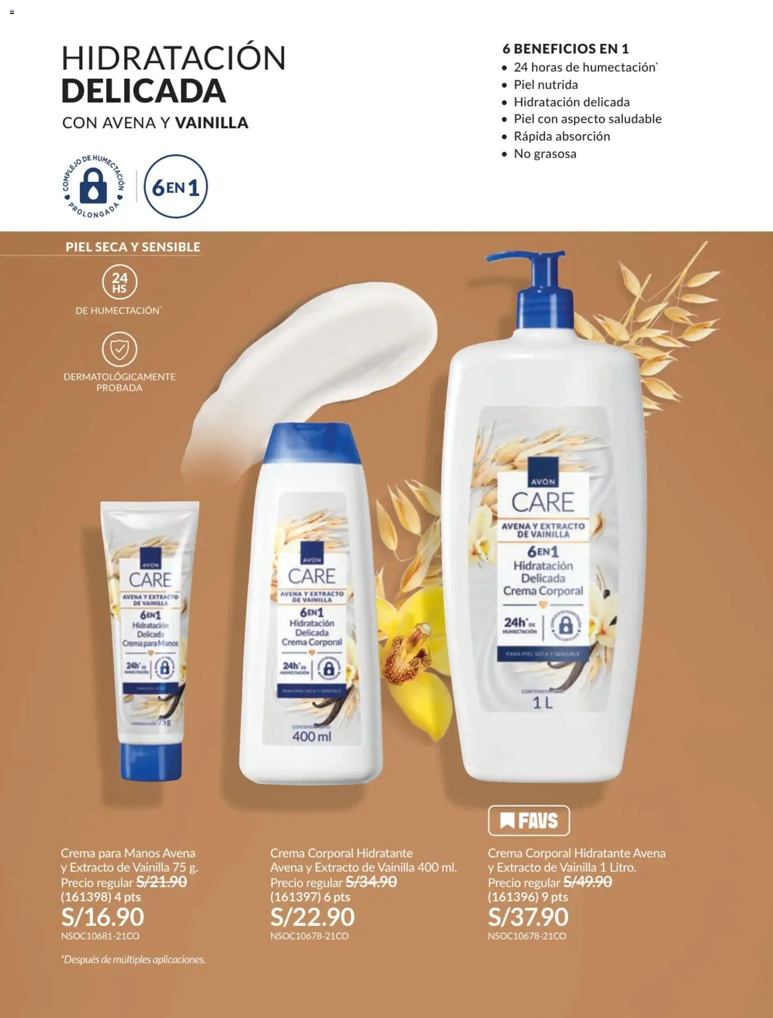 Catálogo Avon válido desde 17.06.2026 | Página: 132 | Productos: Crema, Avena