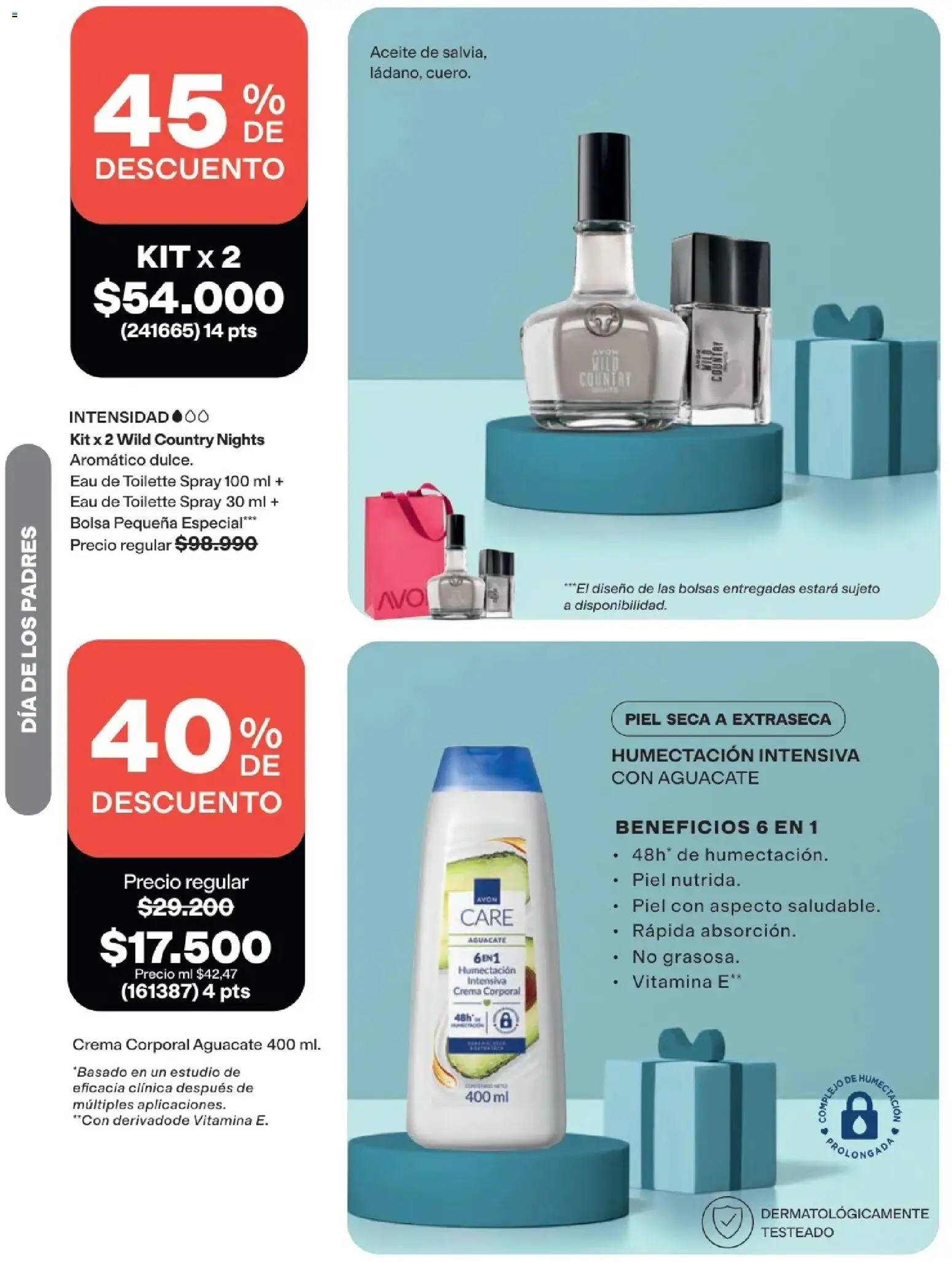 Avon revista - valida desde el 01.09.2026 | Página: 45 | Productos: Crema, Bolsa, Eau de toilette, Aceite