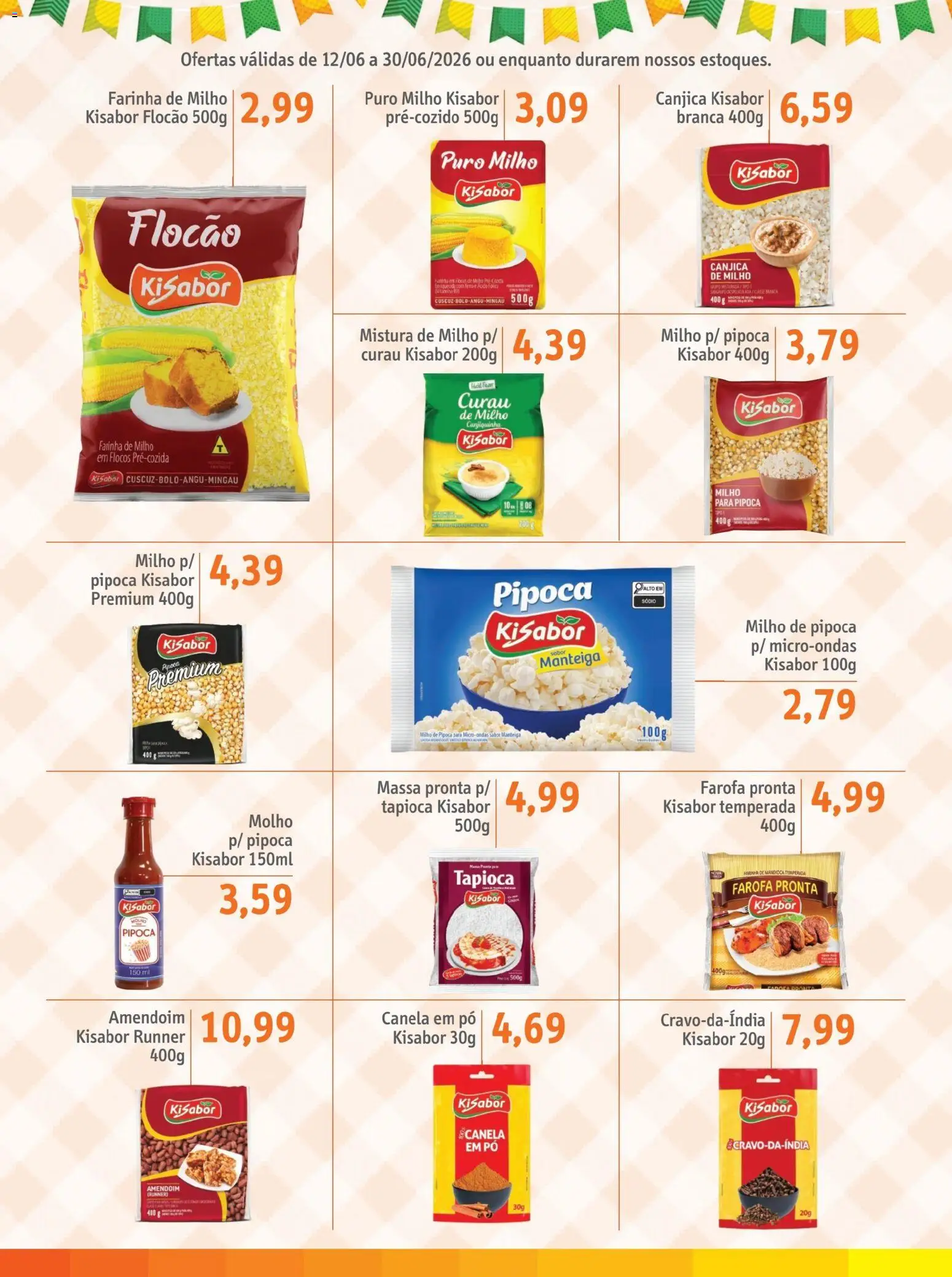 Sonda Folheto - válido de 12.06.2026 | Página: 4 | Produtos: Amendoim, Pó, Farinha de mandioca, Canela