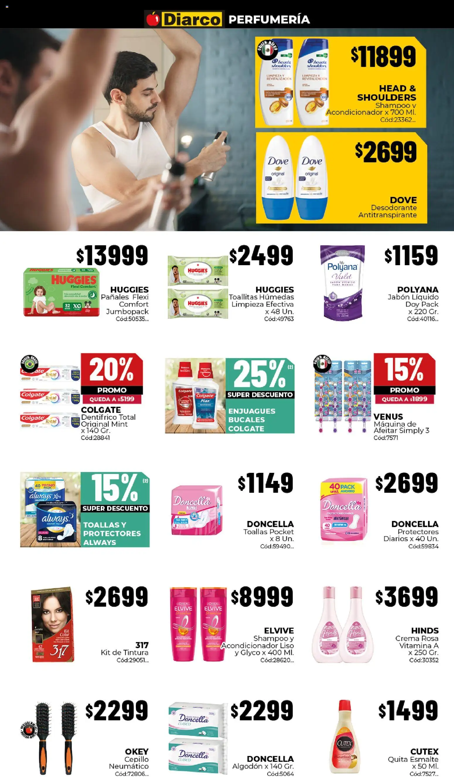 Diarco - Ofertas Tdf │ válido desde el 03/08/2026 | Página: 7 | Productos: Tintura, Acondicionador, Jabón, Pañales