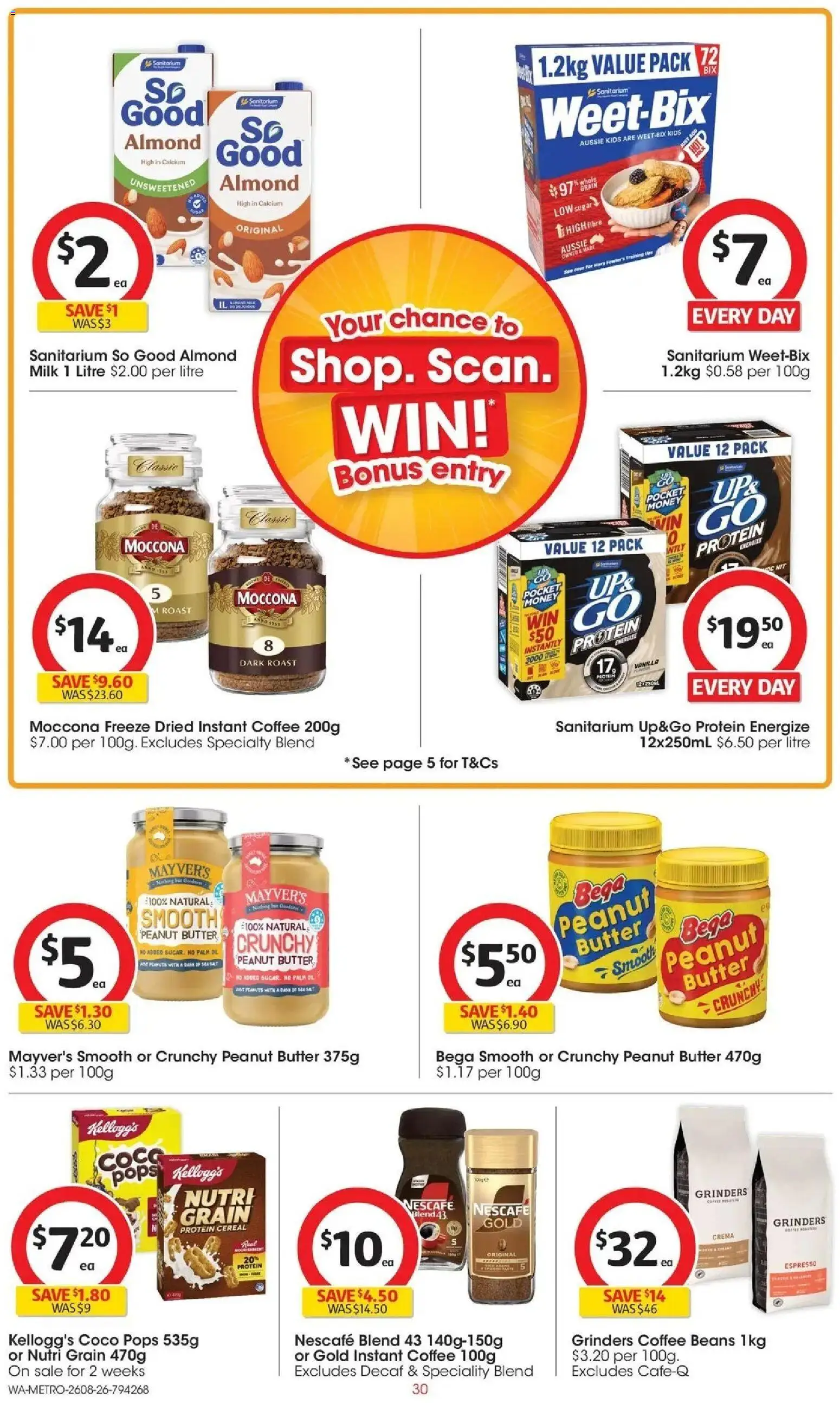 ﻿Coles catalogue valid from 26/08/2026 > Online Australia | Page: 30 | Products: Milk, Butter, Coffee, Moccona