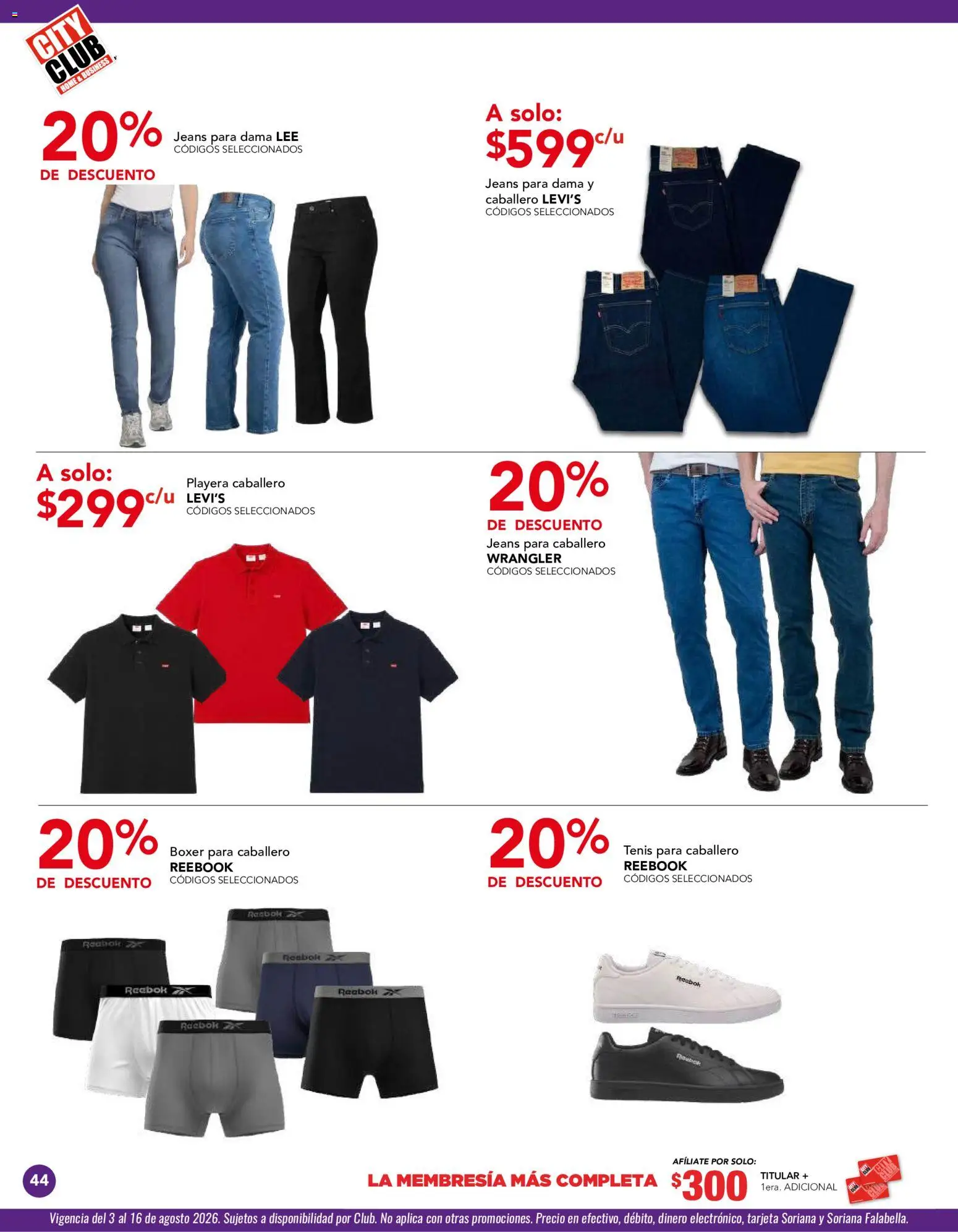 Nuevas ofertas de City Club válidas en toda la República Mexicana desde el 03/08/2026. ¡Encuentra las mejores ofertas en City Club catálogo! | Página: 44