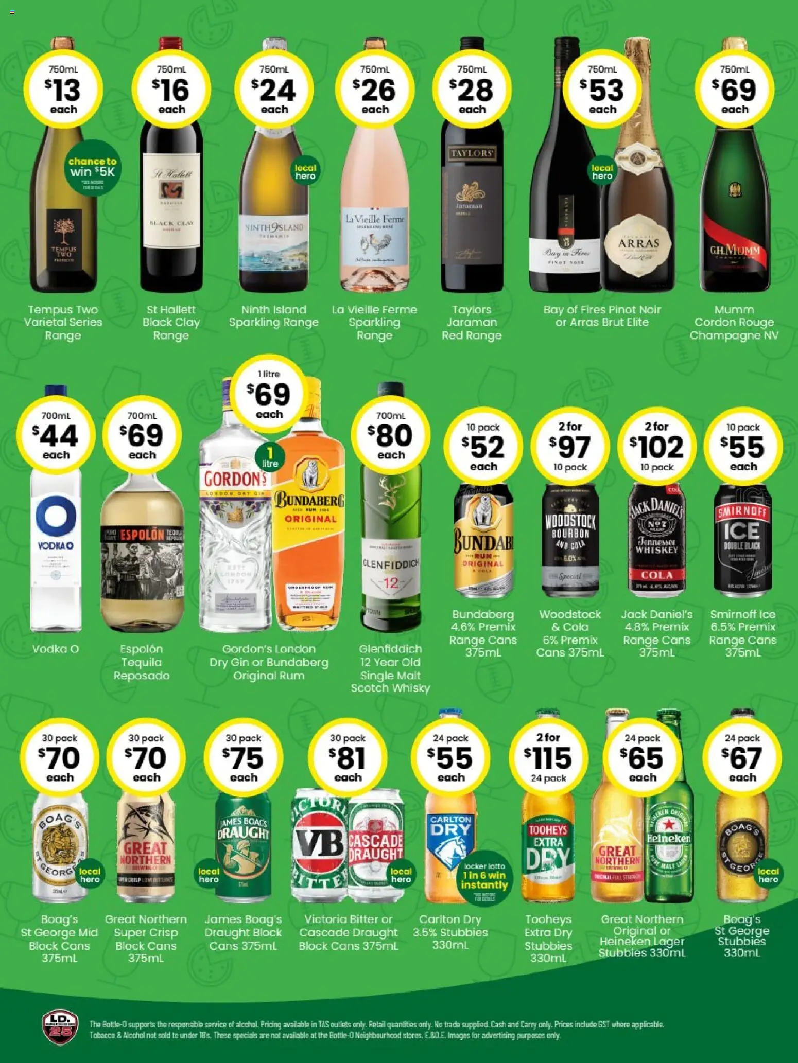 The Bottle-O catalogue Queenstown - 28/09/2026 > weekly / monthly specials | Page: 2 | Products: Bourbon, Rum, Ice, Clay