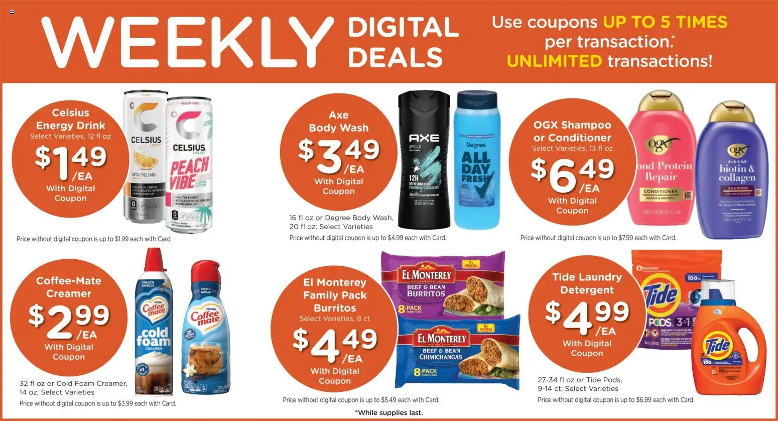 Kroger Weekly Ad - valid from 07/29/2026 | Page: 4 | Products: Biotin, Beef, Detergent, Body Wash