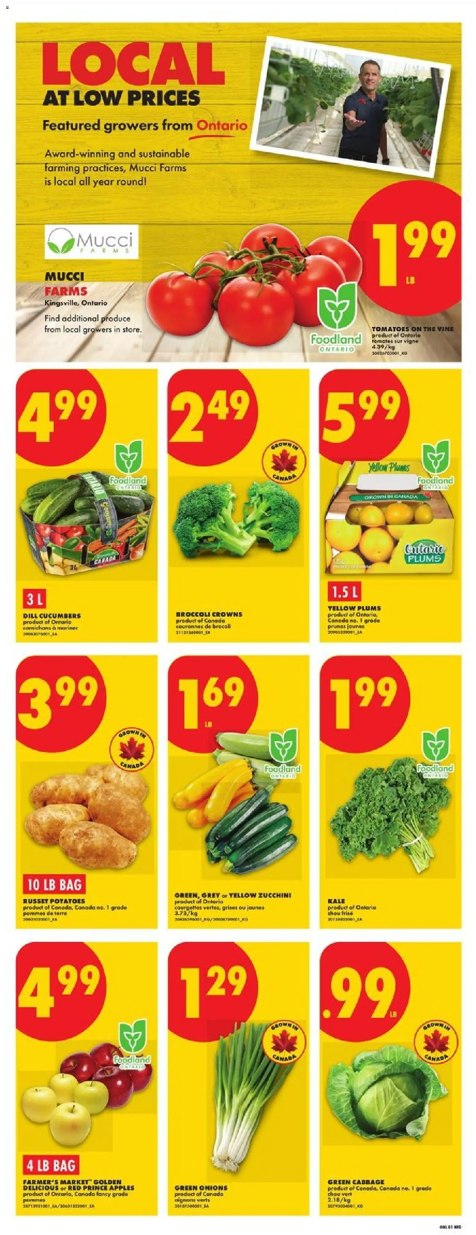 No Frills flyer valid from Jul 16, 2026 | Page: 3 | Products: Cucumbers, Potatoes, Kale, Prunes