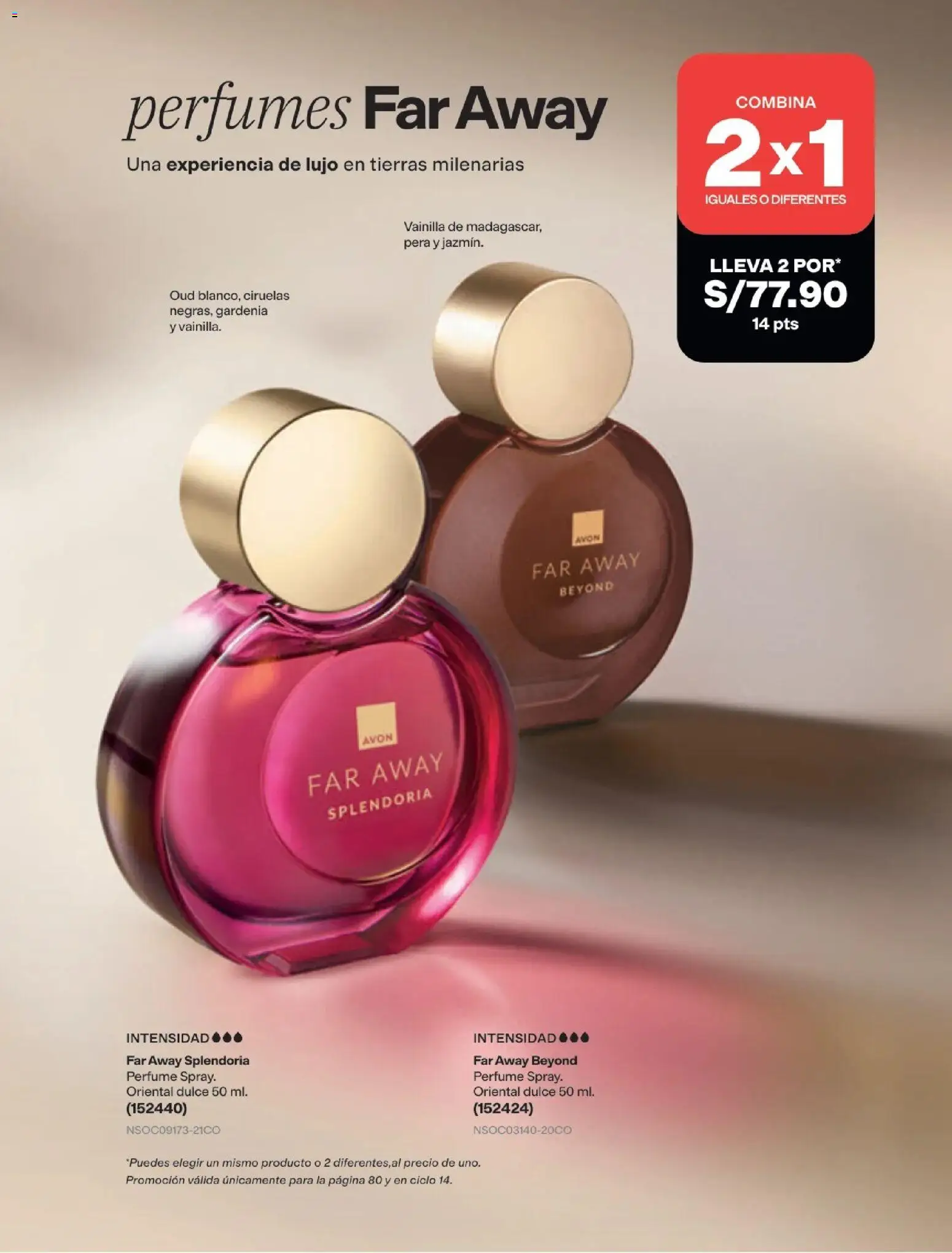 Catálogo Avon válido desde 29/08/2026 | Página: 80 | Productos: Perfumes, Vainilla, Ciruelas, Perfume