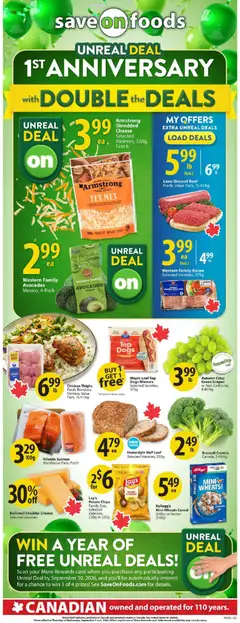 Preview of Save on foods weekly flyer / circulaire from shop Save on foods valid from Sep 3, 2026