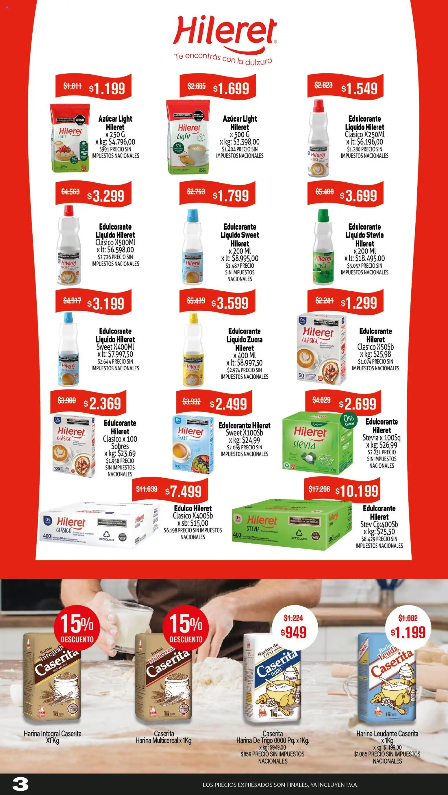 Makro OLVETE A ILUSIONAR │ válido desde el 09/07/2026 | Página: 3 | Productos: Harina, Azucar, Edulcorante, Té