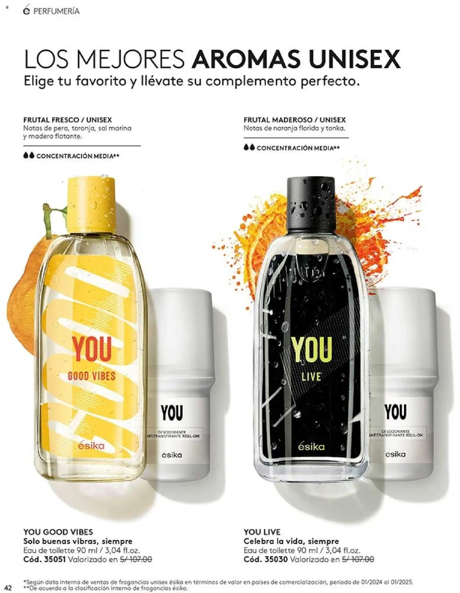 Catálogo Ésika válido desde 02/08/2026 | Página: 42 | Productos: Desodorante, EAU de Toilette