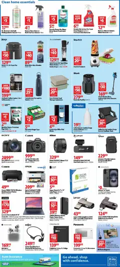 Preview of London Drugs flyer / circulaire from shop London Drugs valid from Sep 3, 2026 | Page: 4 | Products: Backpack, Printer, Air purifier, Chair