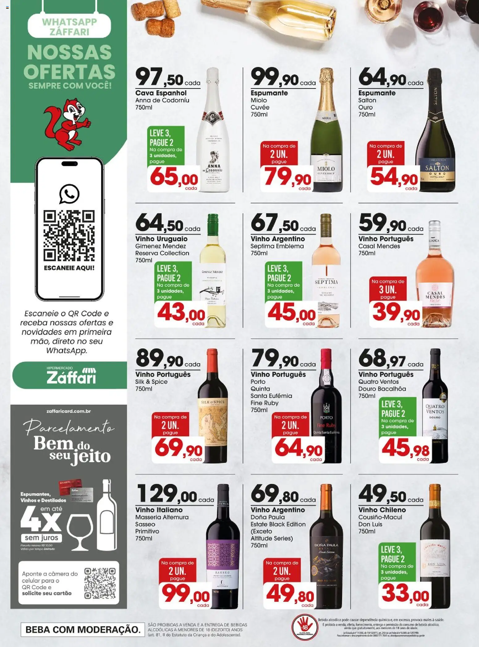 Zaffari Folheto - válido de 26.05.2026 | Página: 12 | Produtos: Espumante, Vinho, Bebida, Câmera