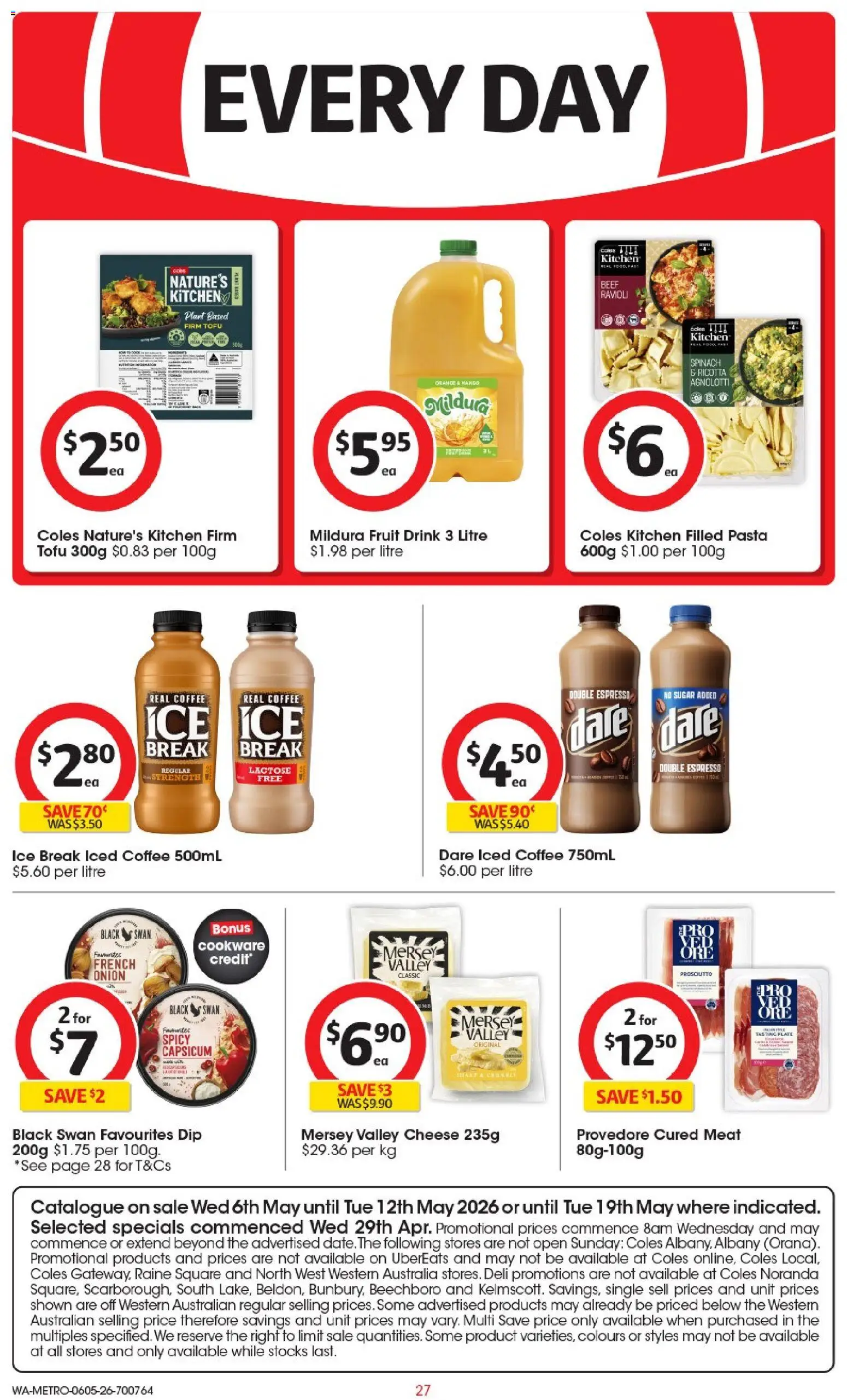 Coles catalogue - valid from 06.05.2026 | Page: 27 | Products: Capsicum, Cheese, Cookware, Spinach