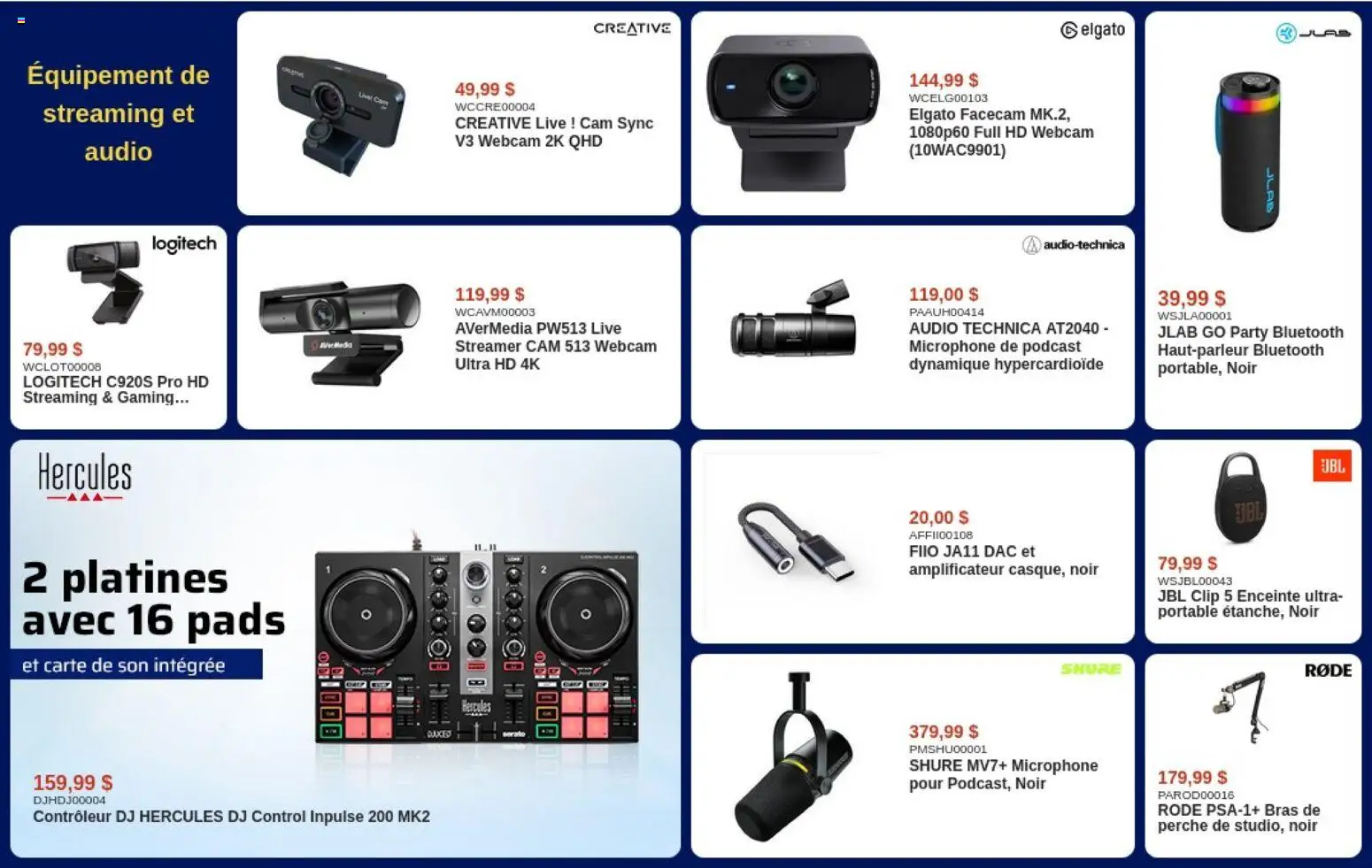 Canada Computers flyer valid from Aug 7, 2026 | Page: 10 | Products: Audio, Microphone