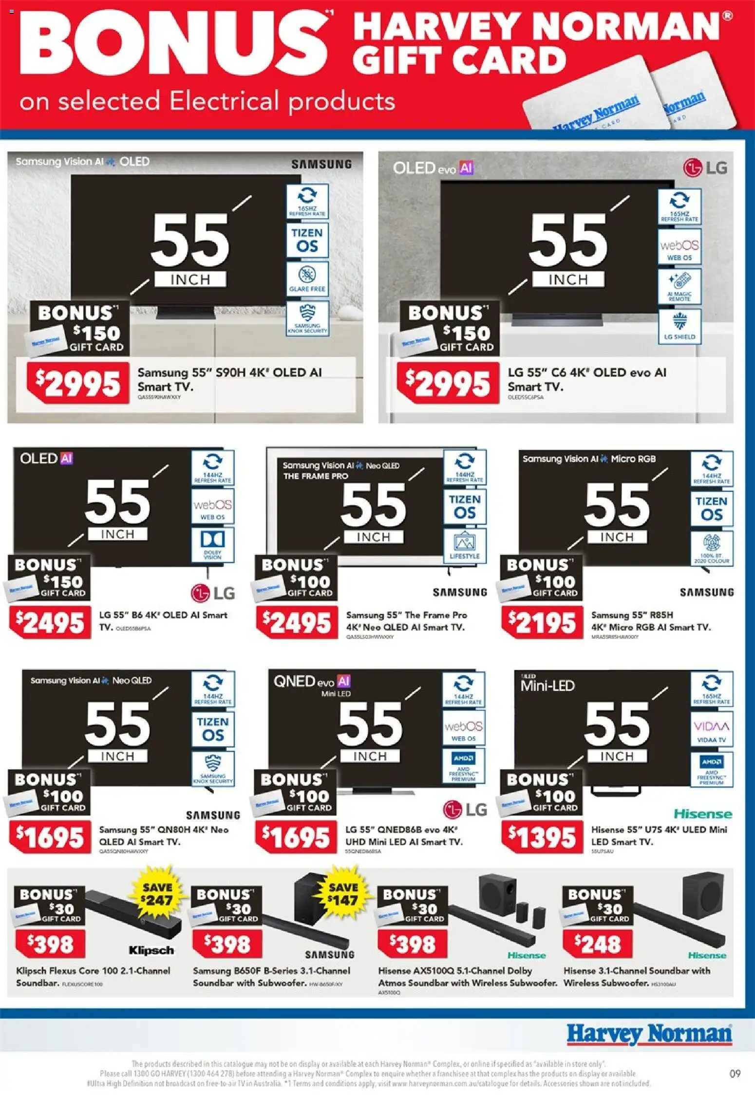 Harvey Norman catalogue - valid from 06/08/2026 | Page: 9 | Products: Soundbar, Accessories, Tv