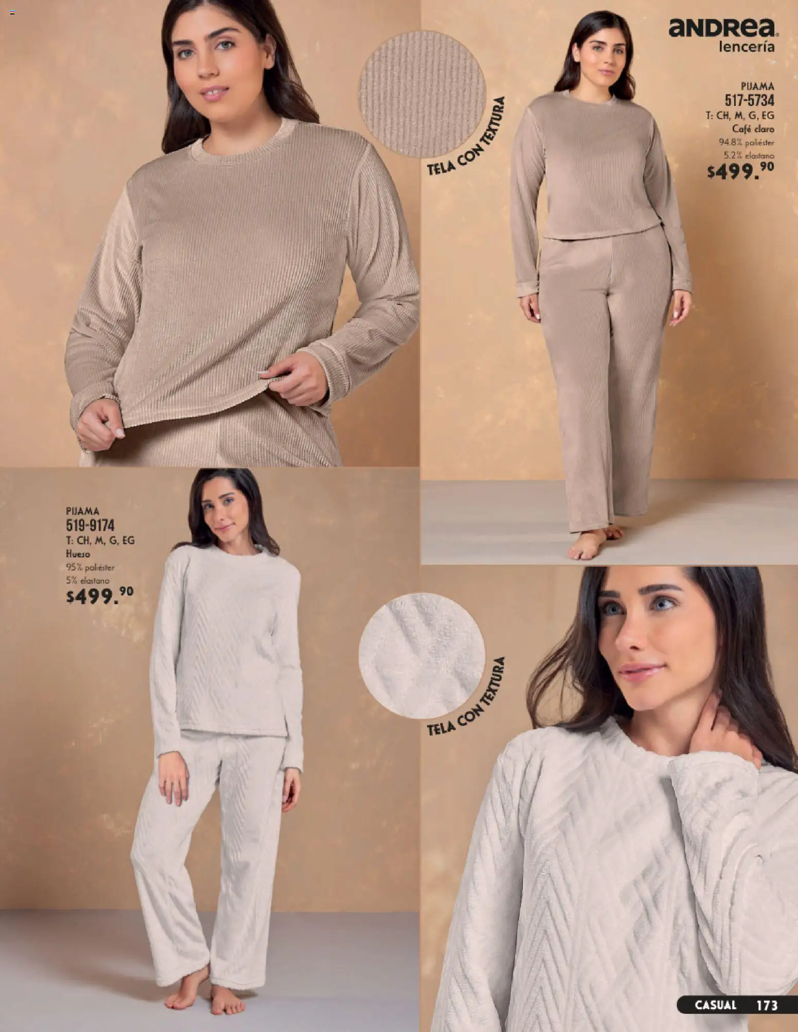 Nuevas ofertas de Andrea válidas en toda la República Mexicana desde el 23/08/2026. ¡Encuentra las mejores ofertas en Andrea catálogo Lencería & vestir interior! | Página: 33 | Productos: Pijama, Café, Lenceria