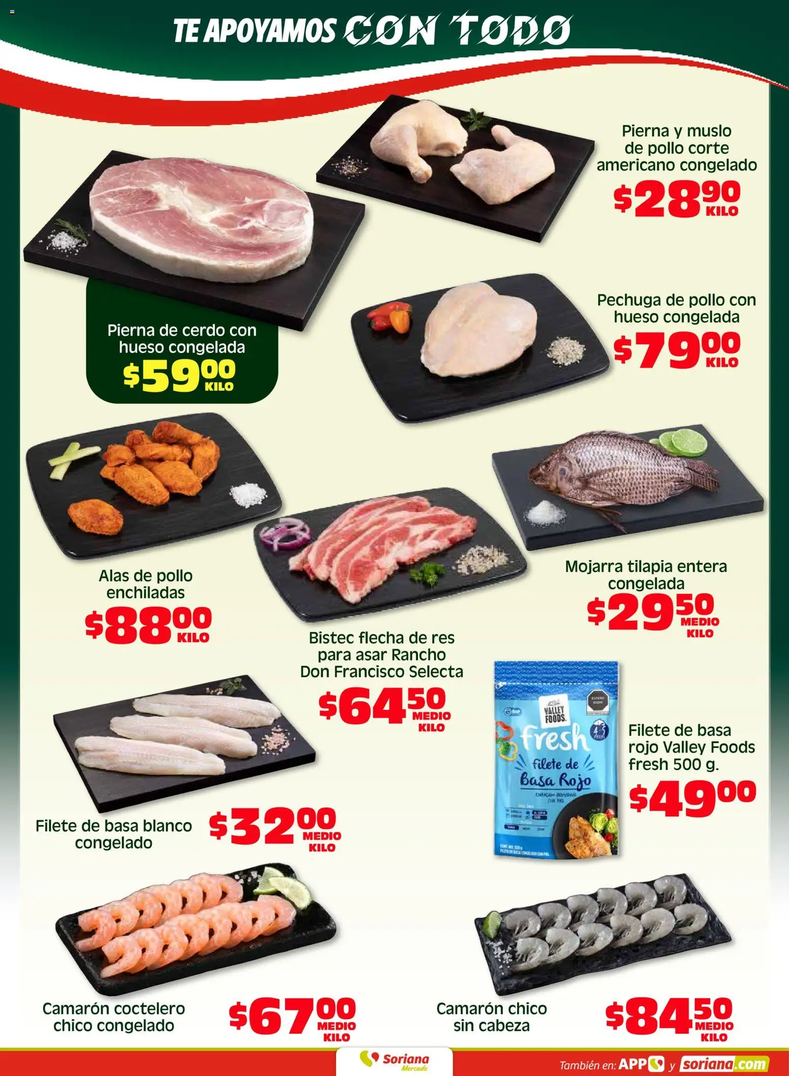Nuevas ofertas de Soriana válidas en toda la República Mexicana desde el 08.05.2026. ¡Encuentra las mejores ofertas en Soriana Fin de Semana Mercado: Saltillo y Torreón! | Página: 2 | Productos: Pollo, Cerdo, Res, Té