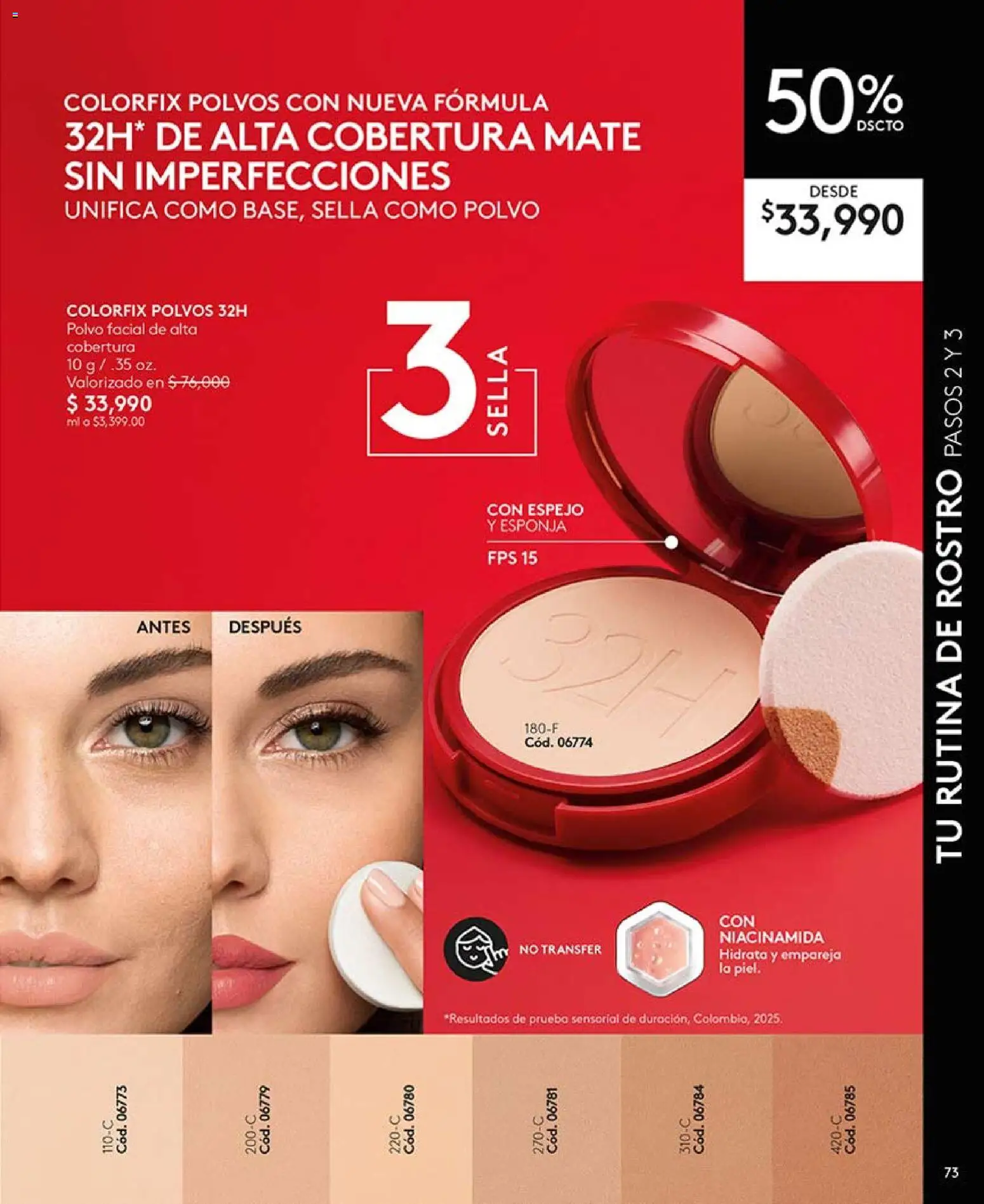 Ésika revista - valida desde el 13.03.2026 | Página: 73 | Productos: Esponja, Espejo, Polvo