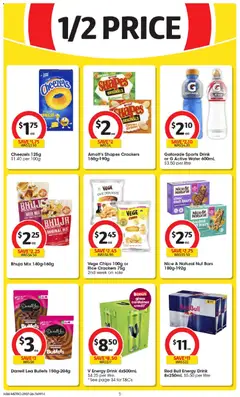 Preview of Coles catalogue - valid from 29/07/2026 | Page: 5 | Products: Crackers, Honey, Beer, Chicken