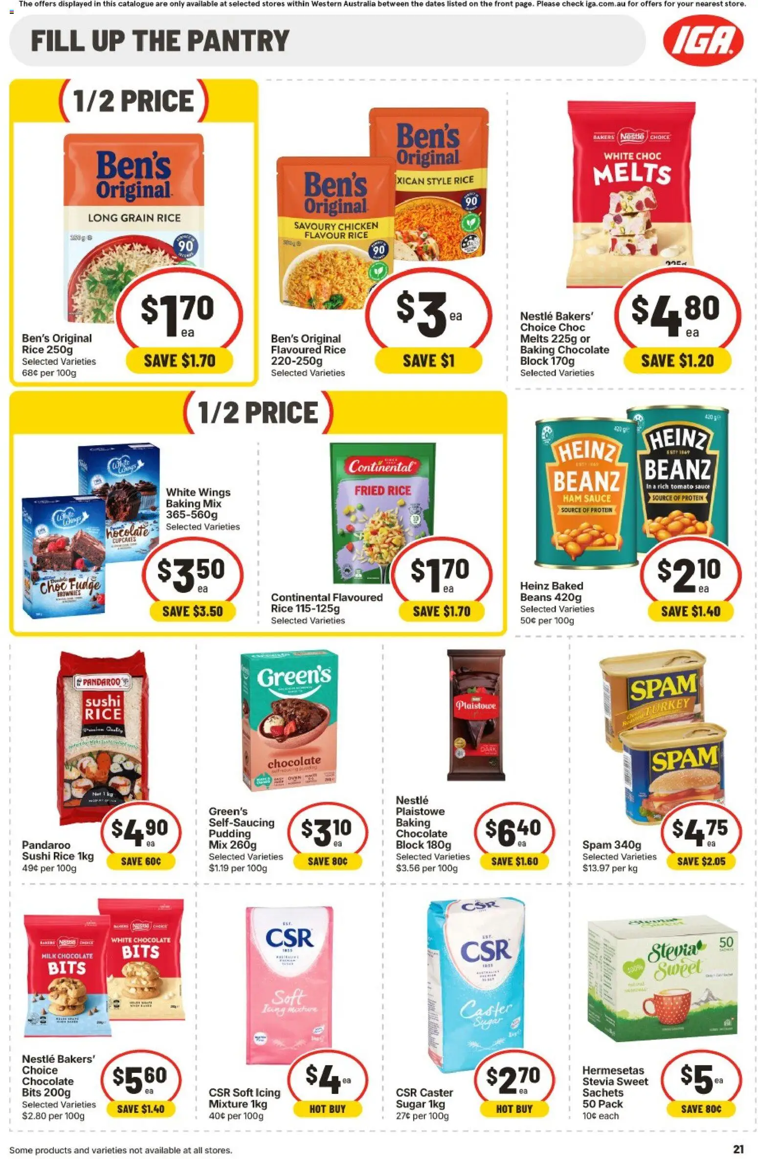 IGA catalogue - valid from 30/09/2026 | Page: 21 | Products: Protein, Sachets, White chocolate, Bakery