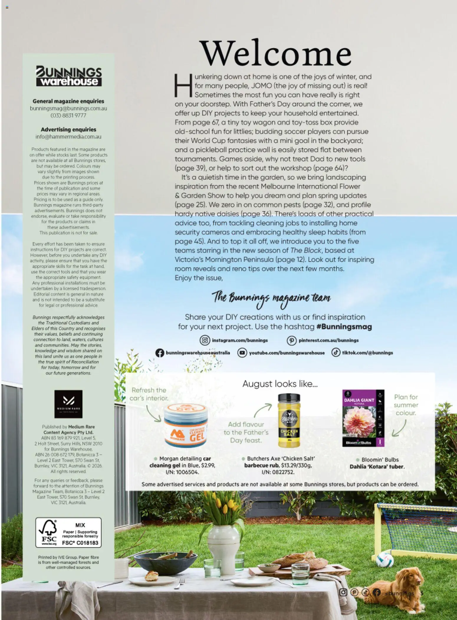 Bunnings Warehouse catalogue - valid from 01/08/2026 | Page: 5 | Products: Axe, Chicken, Magazine, Tools