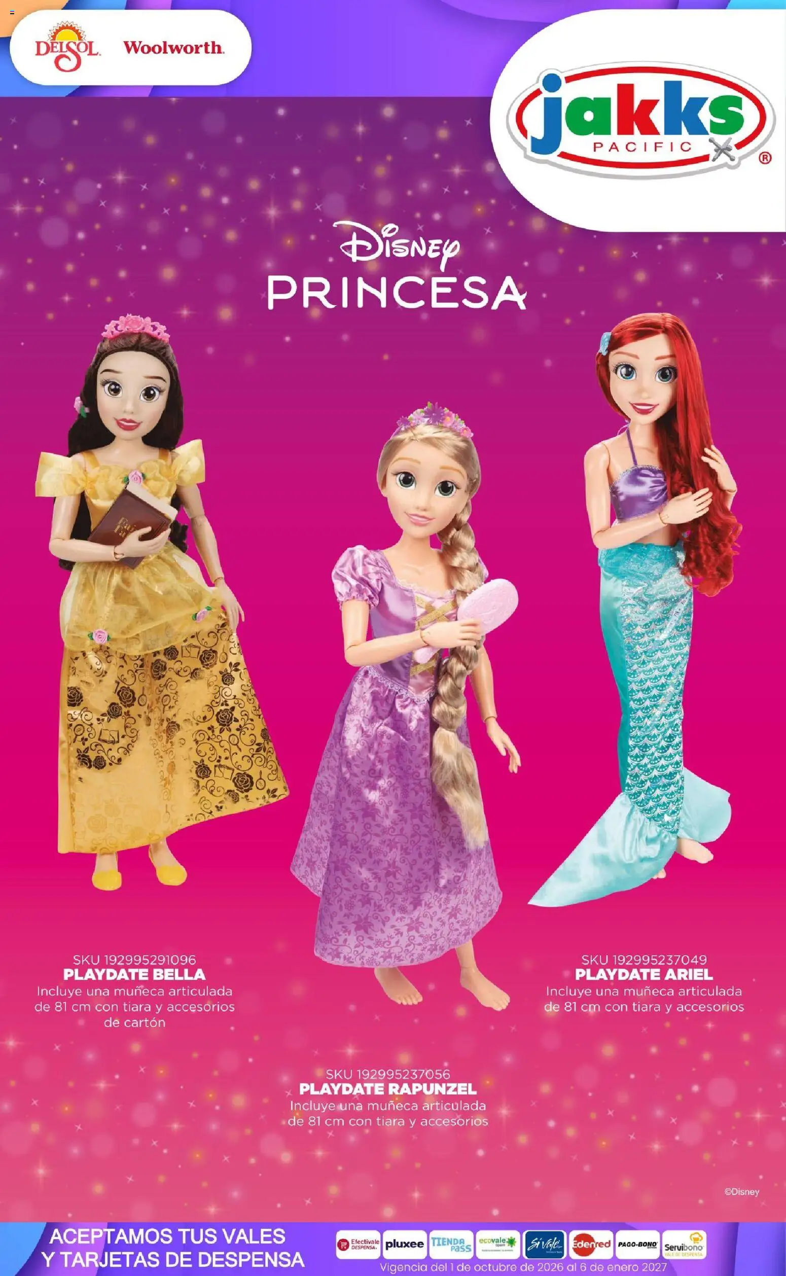 Nuevas ofertas de Del Sol y Woolworth válidas en toda la República Mexicana desde el 01/10/2026. ¡Encuentra las mejores ofertas en Del Sol y Woolworth catálogo El Castillo del Juguete! | Página: 59 | Productos: Despensa