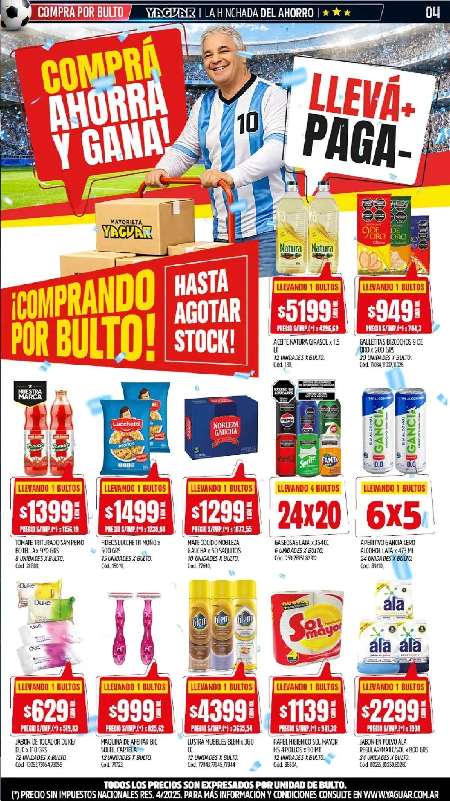 Yaguar - Oferta Semanal Buenos Aires │ válido desde el 08.06.2026 | Página: 3 | Productos: Aceite, Jabón, Jabón en polvo, Bizcochos