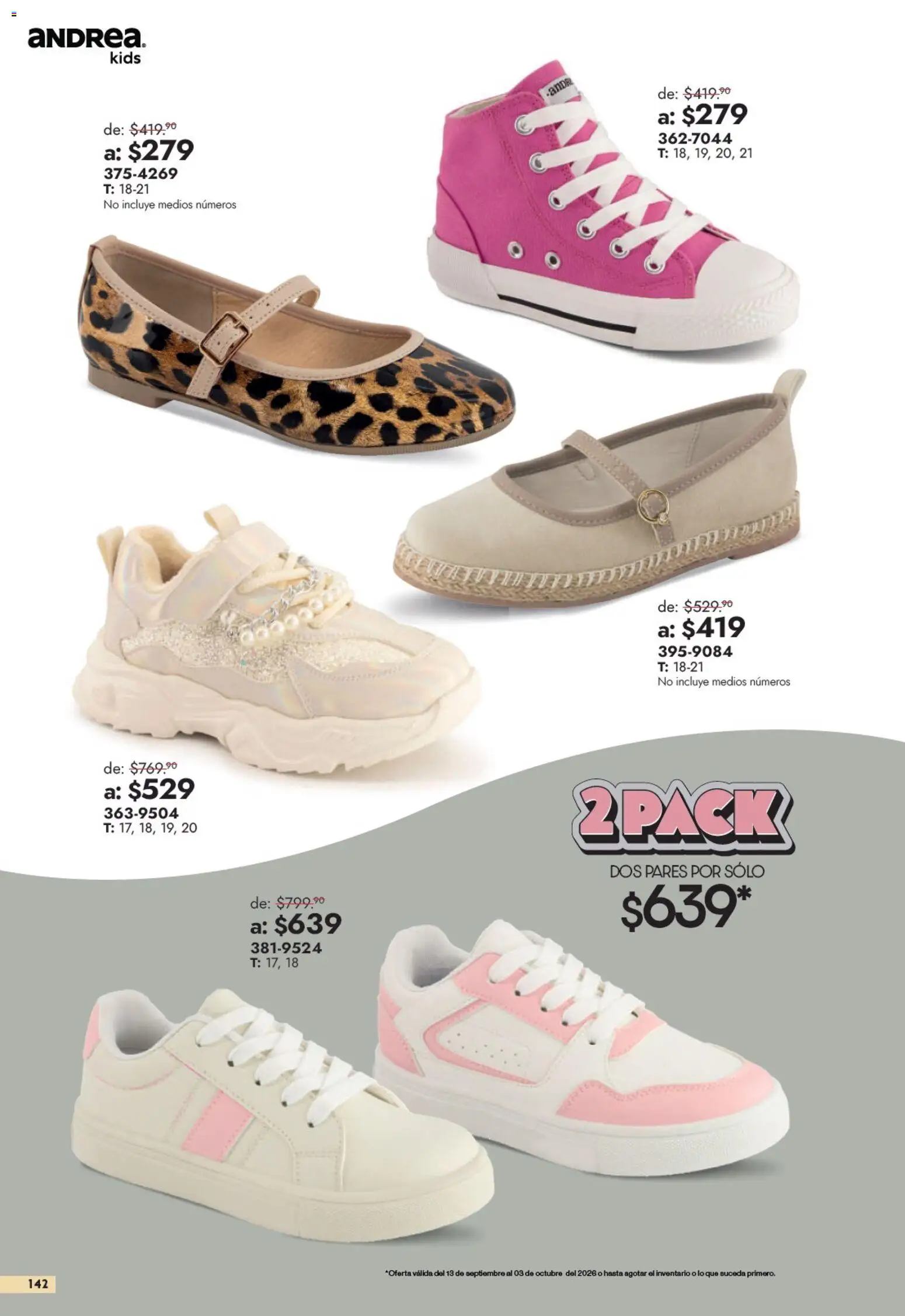 Nuevas ofertas de Andrea válidas en toda la República Mexicana desde el 13/09/2026. ¡Encuentra las mejores ofertas en Andrea catálogo Outlet! | Página: 142