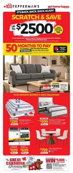 Preview of Tepperman's weekly flyer / circulaire from shop Tepperman's valid from Oct 16, 2026