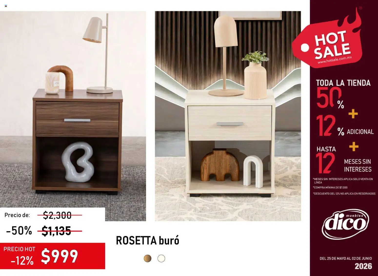 Nuevas ofertas de Muebles Dico válidas en toda la República Mexicana desde el 25.05.2026. ¡Encuentra las mejores ofertas en Muebles Dico - Hot Sale 2026 | Pacifico! | Página: 35