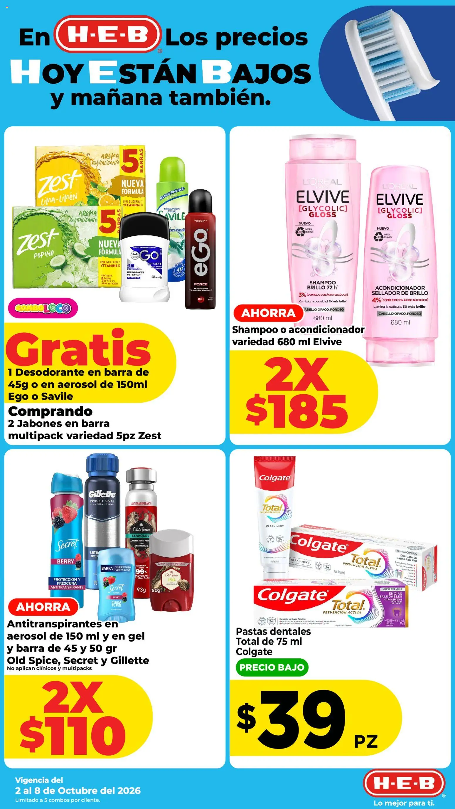 Nuevas ofertas de H-E-B válidas en toda la República Mexicana desde el 02/10/2026. ¡Encuentra las mejores ofertas en H-E-B folleto! | Página: 8
