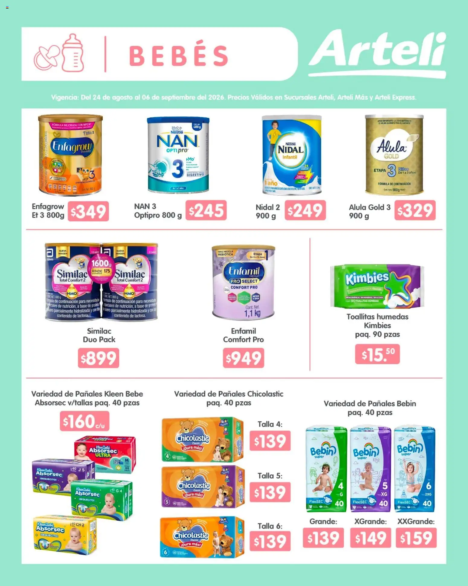 Nuevas ofertas de Arteli válidas en toda la República Mexicana desde el 24/08/2026. ¡Encuentra las mejores ofertas en Arteli folleto Quincenal! | Página: 11