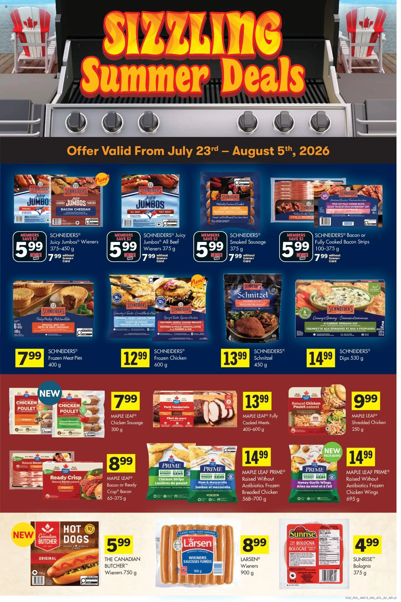 Foodland flyer valid from Jul 23, 2026 | Page: 10 | Products: Beef, Chicken wings, Ham, Chicken