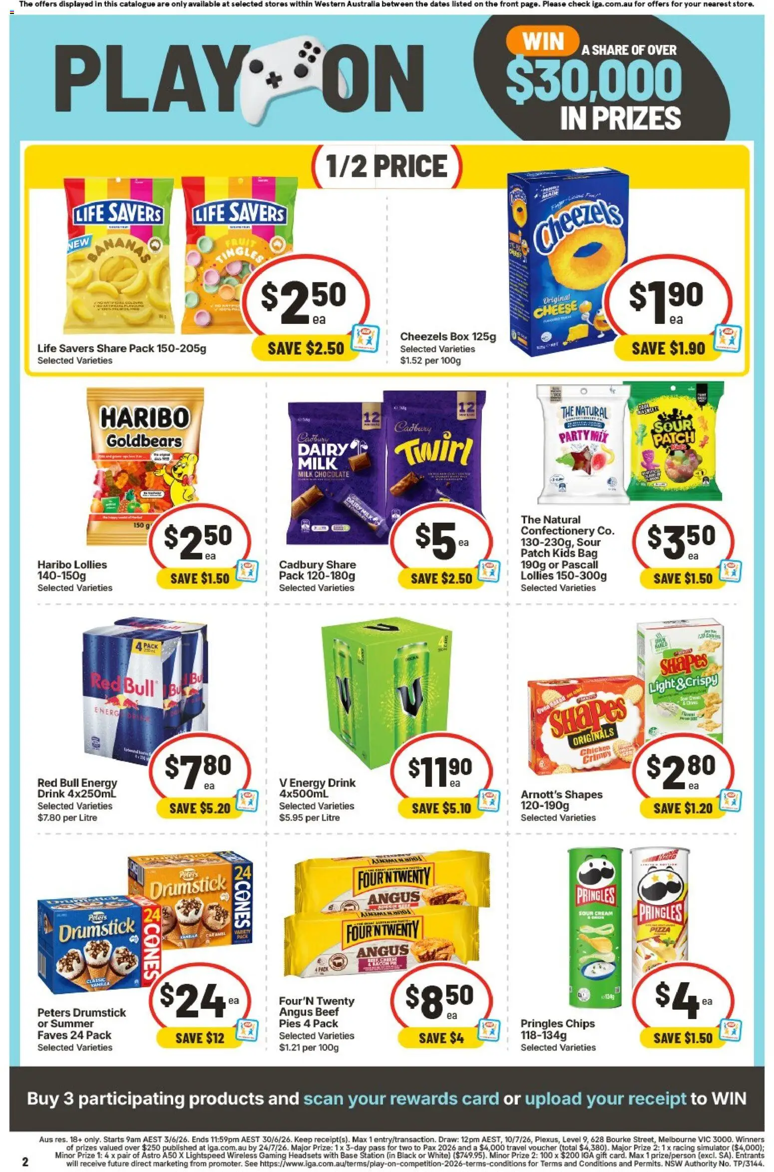 IGA catalogue - valid from 17.06.2026 | Page: 2 | Products: Milk, Cream, Pies, Bag