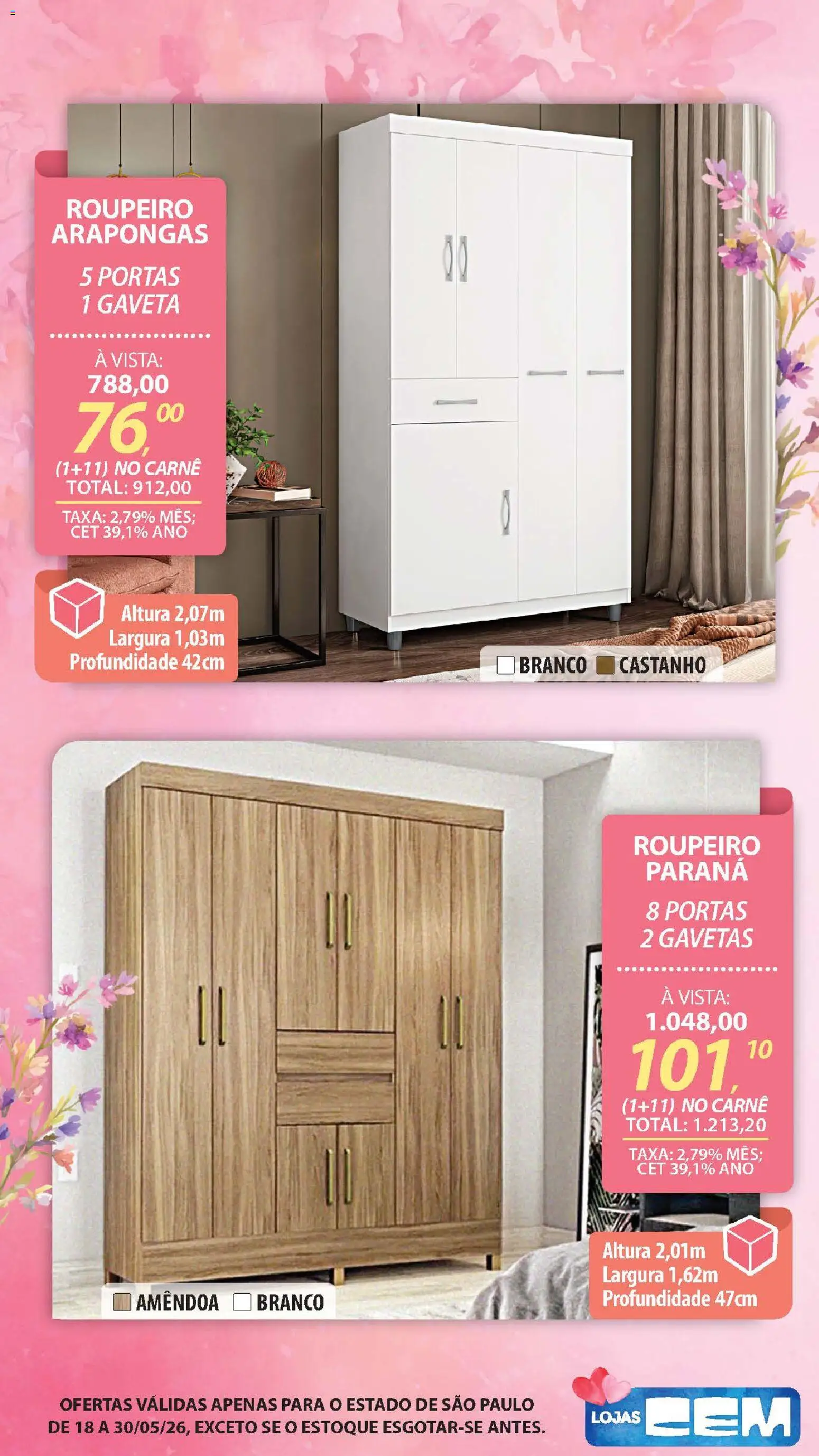 Lojas Cem - Ofertas atuais de 18/05/2026 ? Não perca as melhores promoções! | Brasil