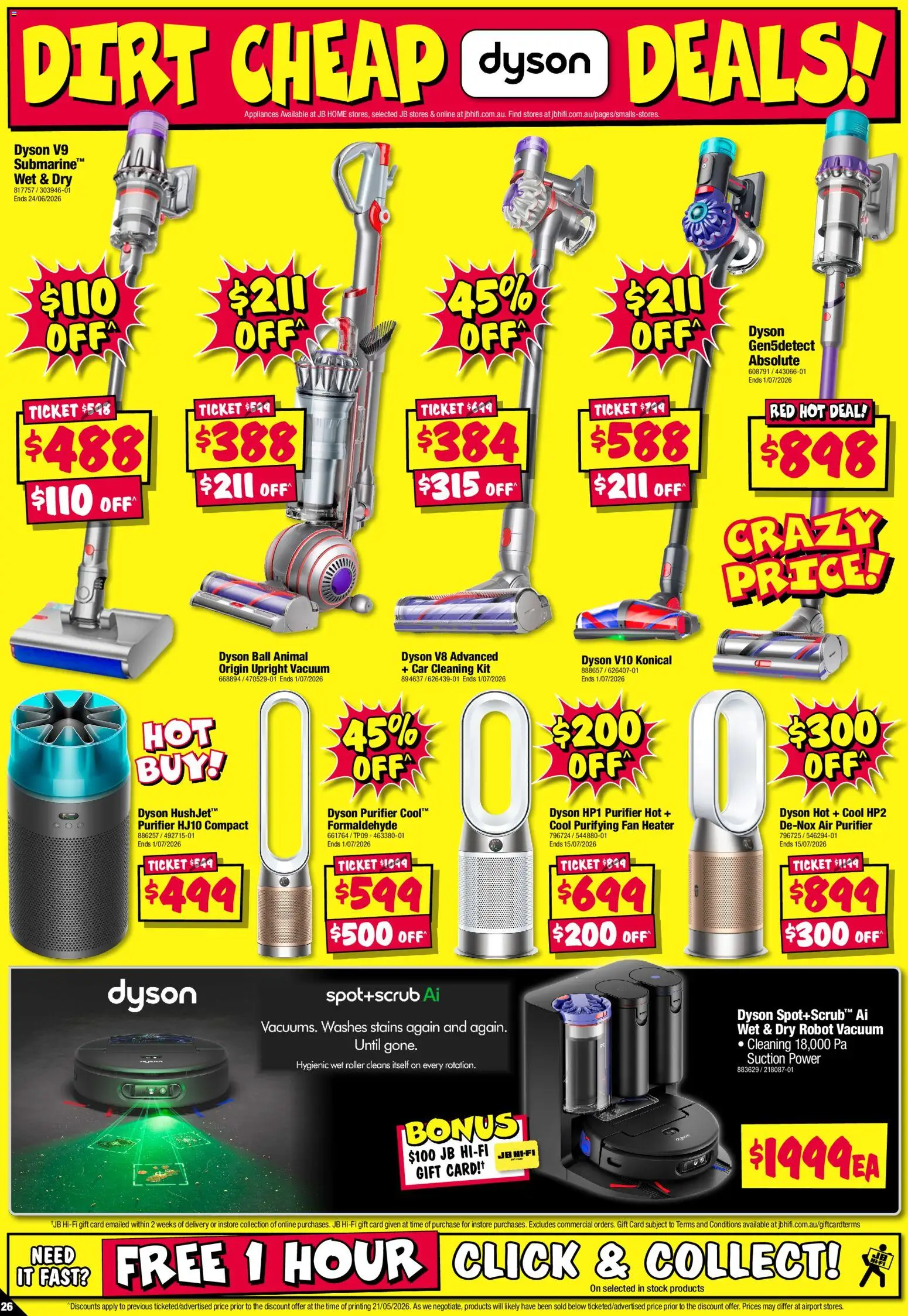JB Hi-Fi catalogue - valid from 04.06.2026 | Page: 26 | Products: Heater, Fan, Air purifier, Robot