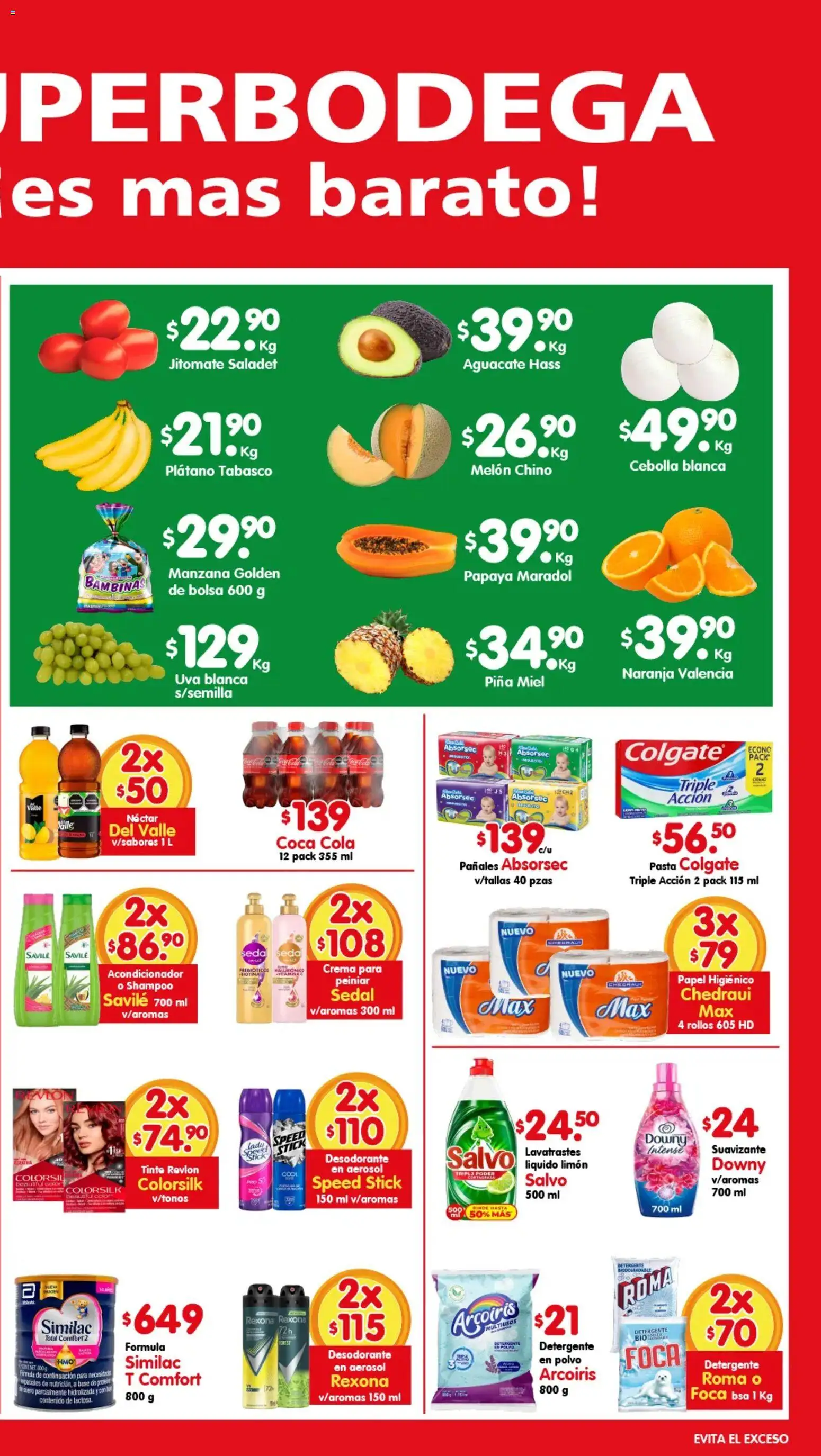 Nuevas ofertas de Arteli válidas en toda la República Mexicana desde el 14/09/2026. ¡Encuentra las mejores ofertas en Arteli folleto Aká Superbodegas! | Página: 2 | Productos: Cebolla, Crema, Manzana, Papel higiénico