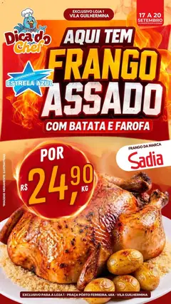 Estrela Azul ofertas Frango Assado - Pré-Visualização do folheto da loja Estrela Azul, válido de 17/09/2026