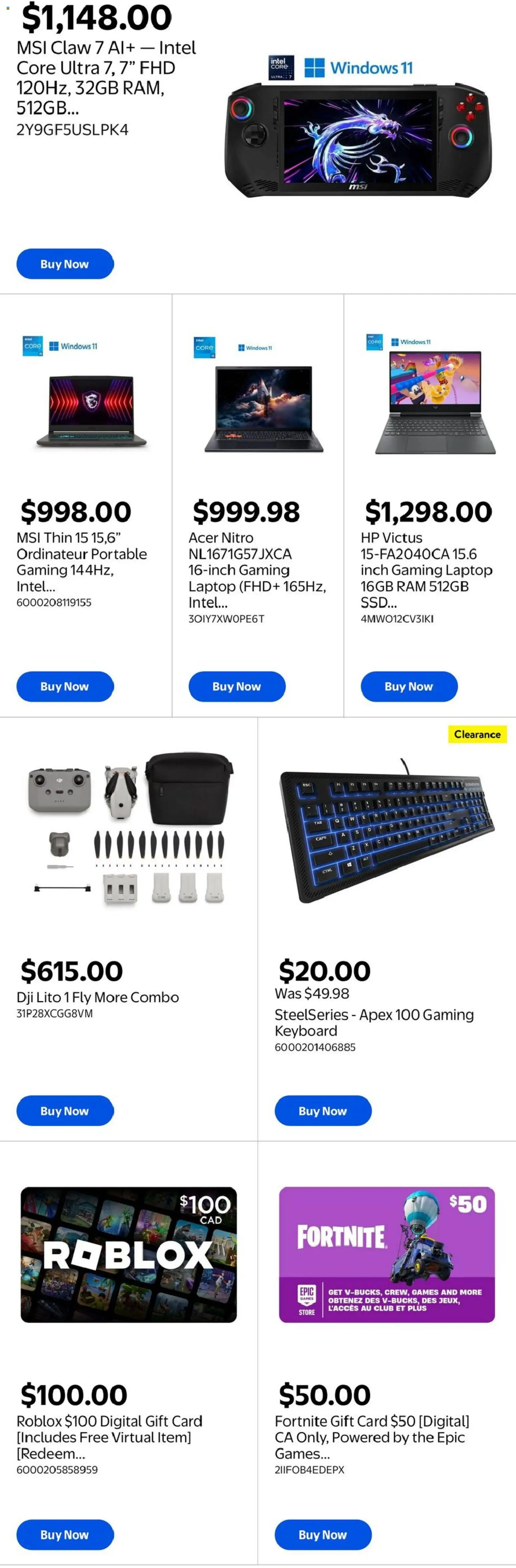 Walmart flyer valid from 11.06.2026 | Page: 5 | Products: Keyboard