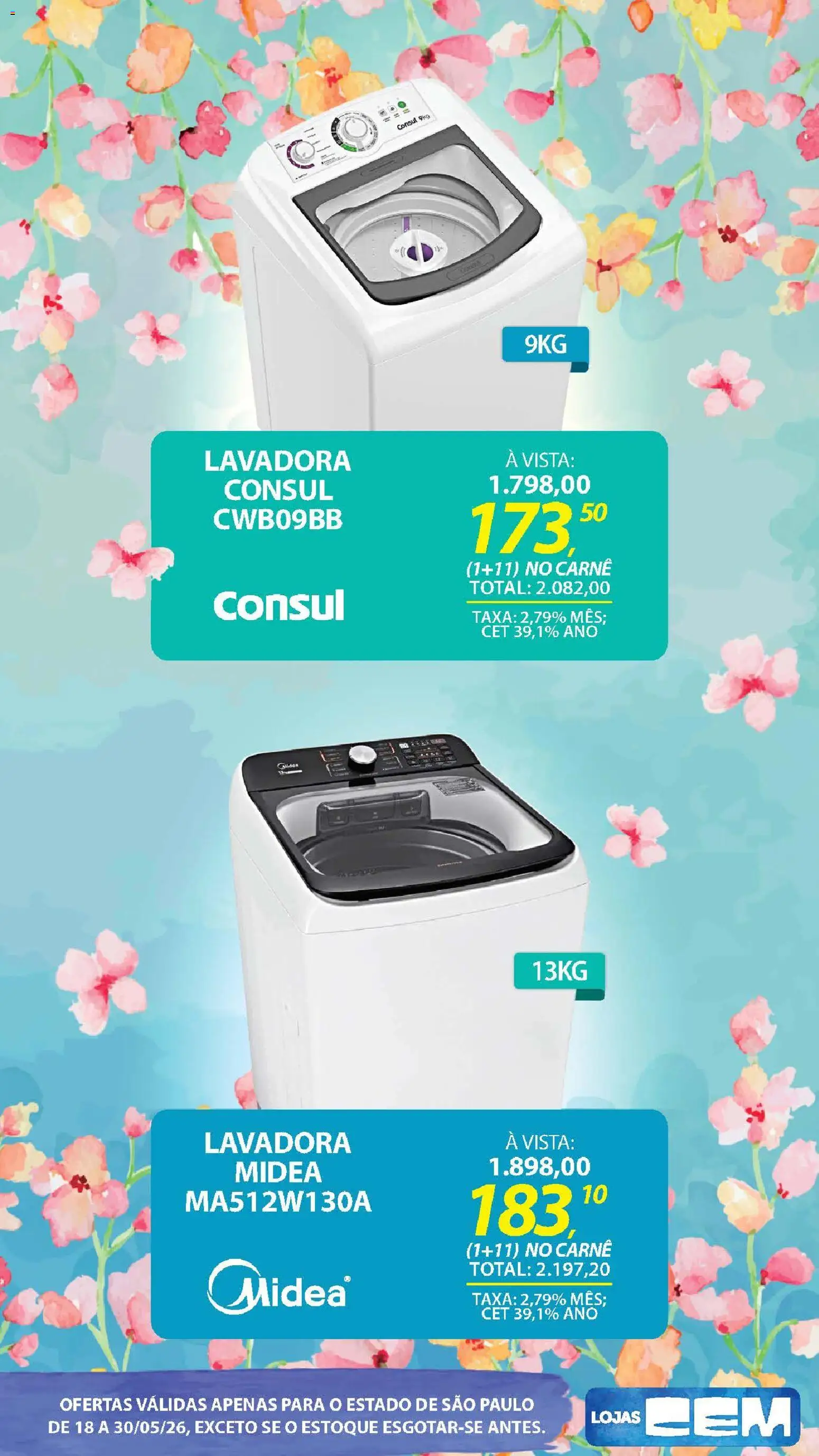 Lojas Cem - Ofertas atuais de 18/05/2026 ? Não perca as melhores promoções! | Brasil