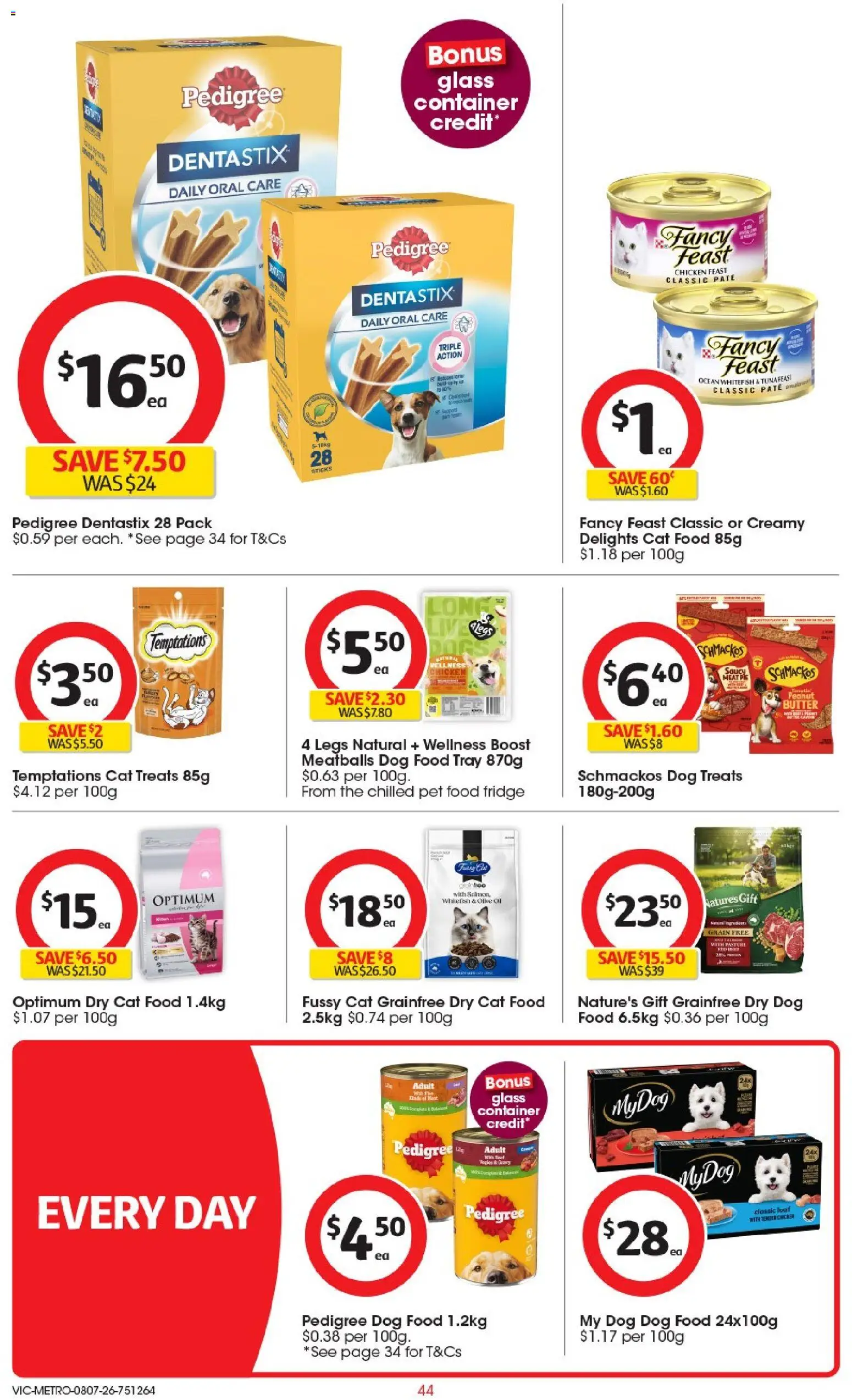 Coles catalogue - valid from 08/07/2026 | Page: 44 | Products: Butter, Meat, Dog food, Tuna