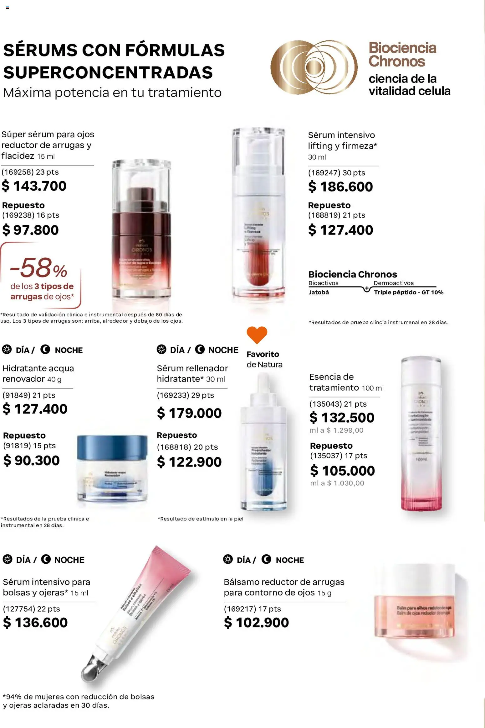 Natura revista - valida desde el 29.04.2026 | Página: 100 | Productos: Bálsamo, Serum, Contorno, Contorno de ojos
