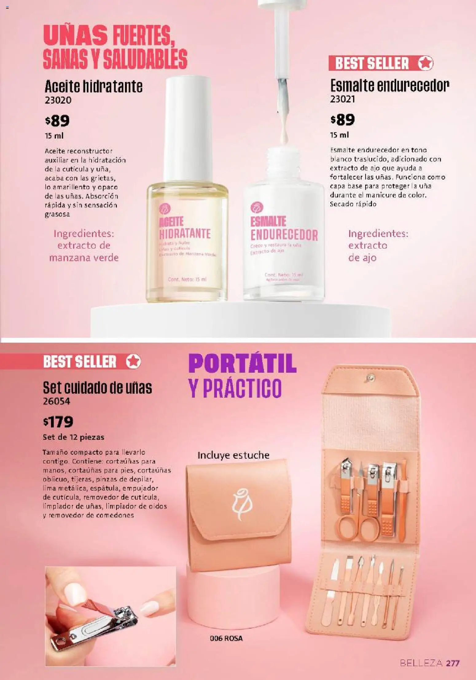 Nuevas ofertas de Ilusión válidas en toda la República Mexicana desde el 01/08/2026. ¡Encuentra las mejores ofertas en Ilusión catálogo Otoño! | Página: 279 | Productos: Removedor de cutícula, Aceite, Estuche, Limpiador