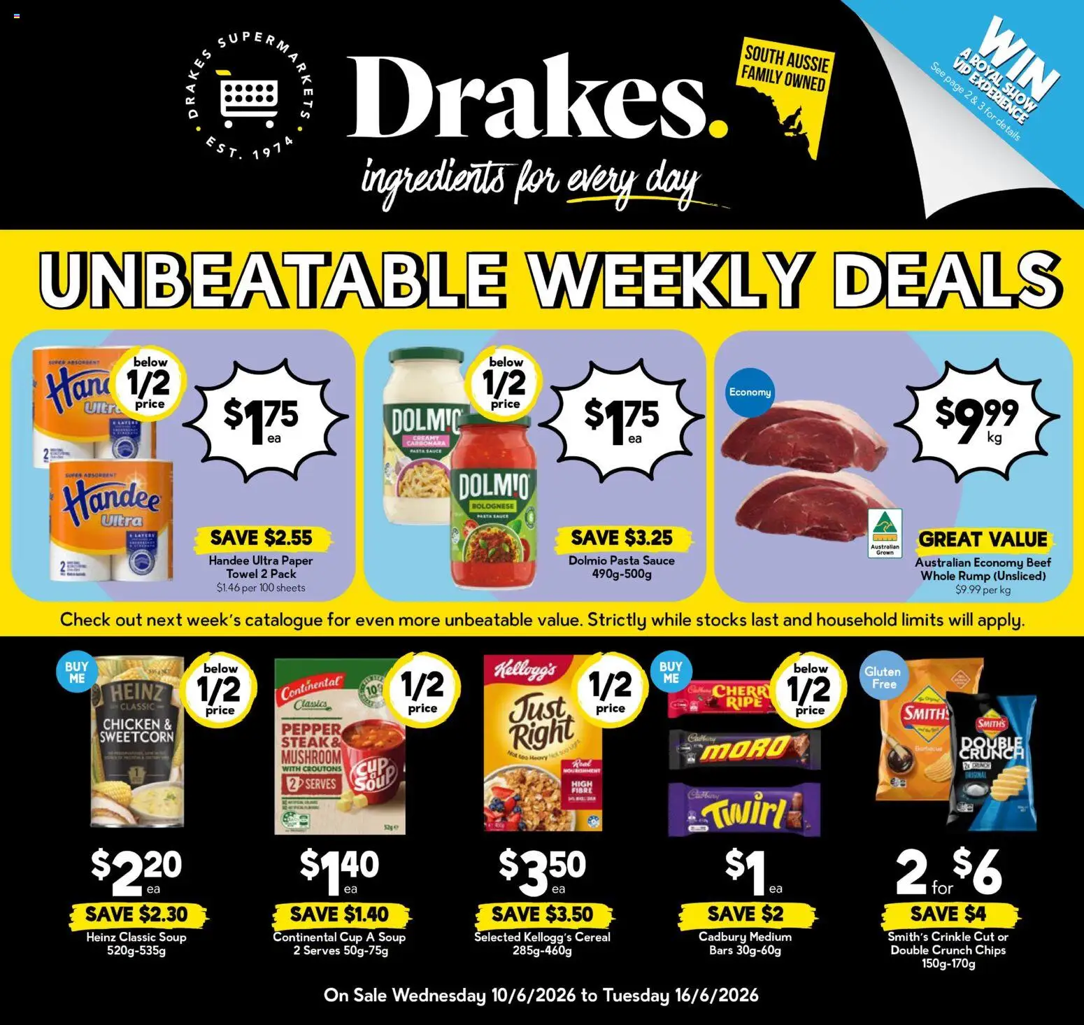 Drakes catalogue - valid from 10.06.2026 | Page: 16 | Products: Household, Cereal, Sauce, Soup
