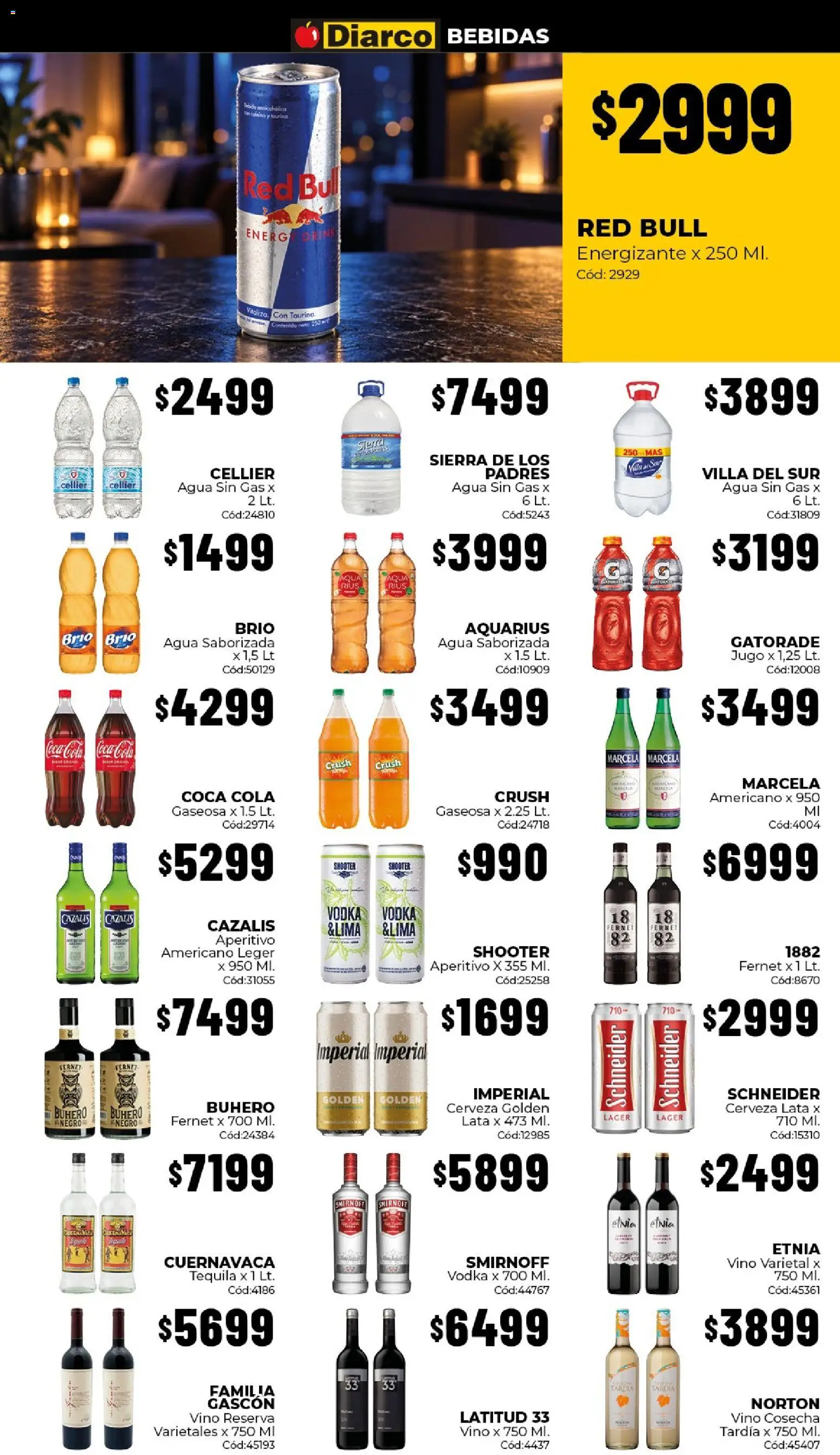 Diarco - Ofertas en Tierra del Fuego │ válido desde el 14/09/2026 | Página: 4 | Productos: Bebidas, Vino, Cerveza, Sierra