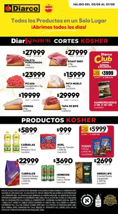 Vista previa Diarco - Ofertas Kosher válido desde el 03/08/2026