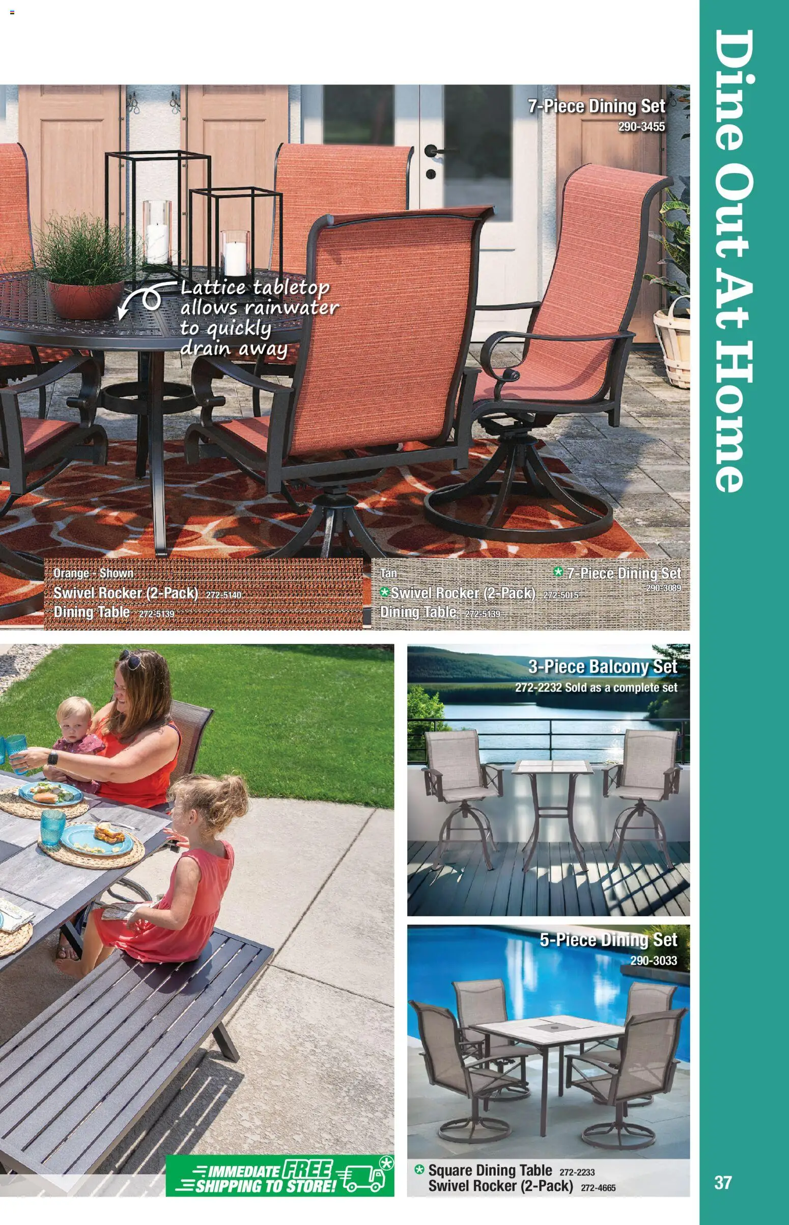 Menards Outdoor Living Catalogue - valid from 02/04/2026 | Page: 37 | Products: Table, Swivel, Dining set