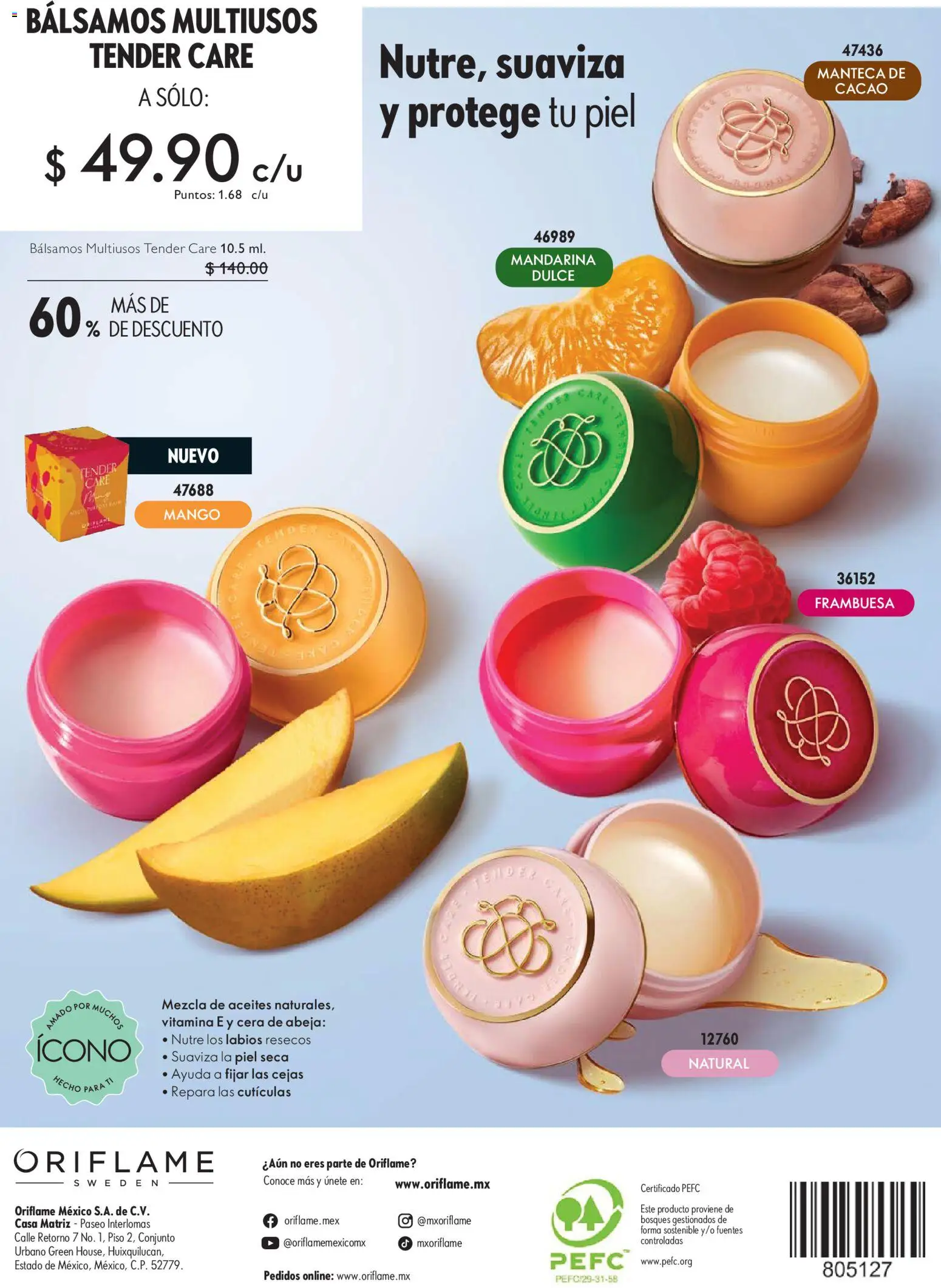 Nuevas ofertas de Oriflame válidas en toda la República Mexicana desde el 30.05.2026. ¡Encuentra las mejores ofertas en Oriflame campaña 8 2026! | Página: 132