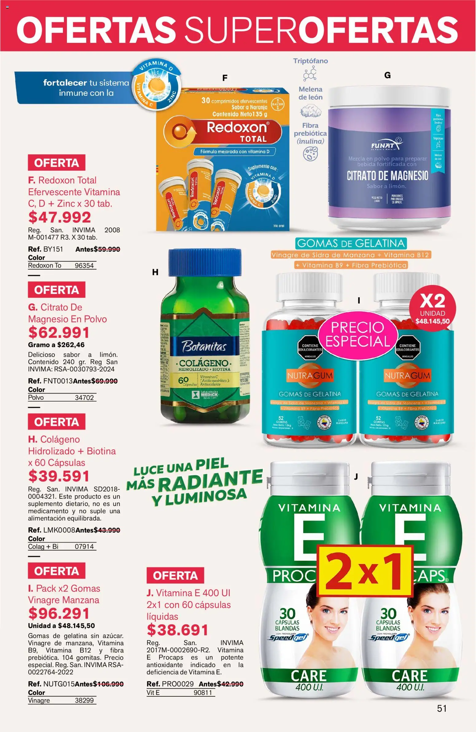 Leonisa revista - valida desde el 15.05.2026 | Página: 51 | Productos: Gomas, Desinfectante, Manzana, Polvo