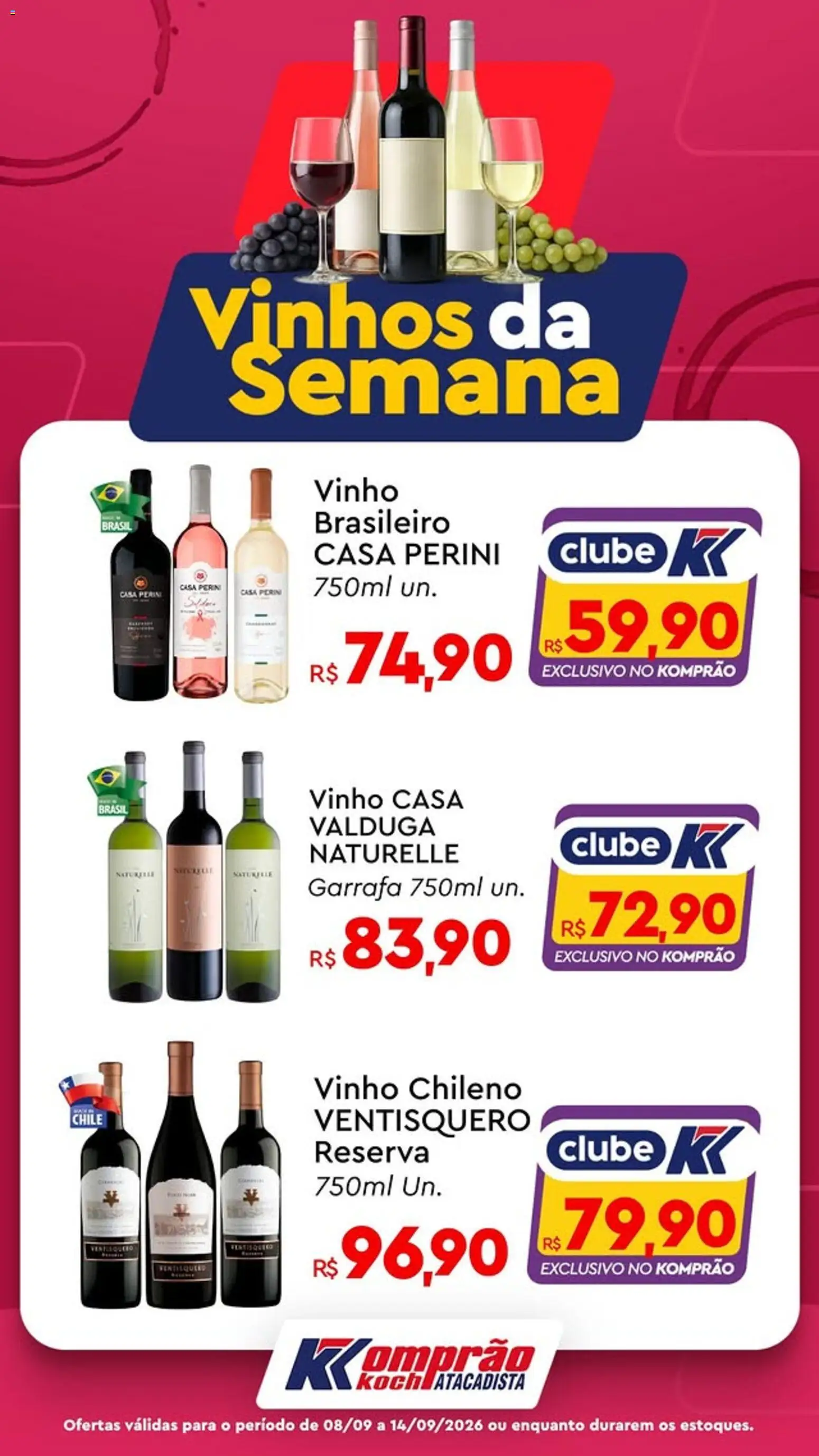 Komprao Atacadista Folheto - válido de 08/09/2026 | Página: 1 | Produtos: Vinho