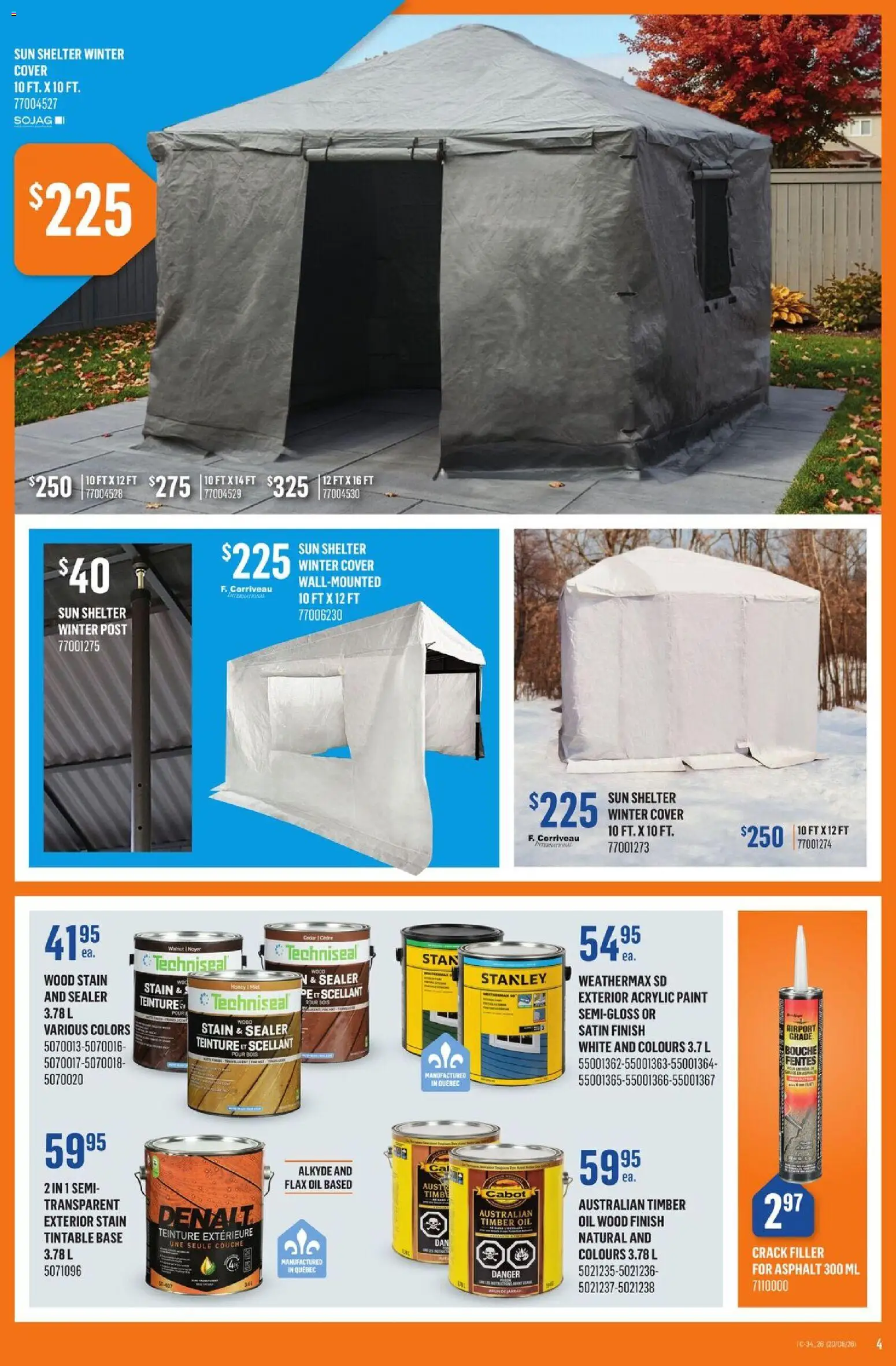 Canac flyer valid from Aug 20, 2026 | Page: 4 | Products: Honey, Oil